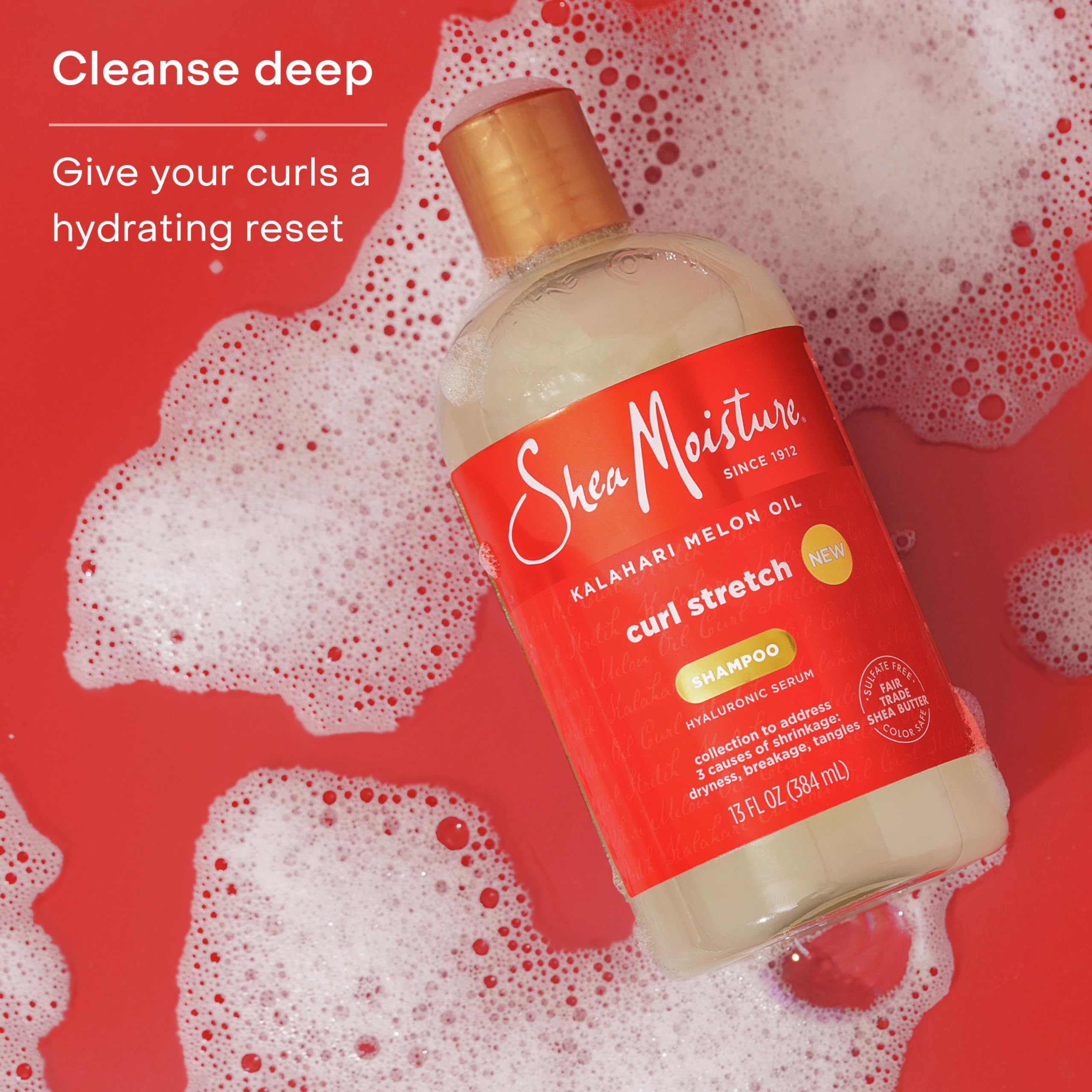 Foto 5 pulgar | Champú Sheamoisture Curl Stretch, Aceite De Melón Kalahari, 384 Ml - Venta Internacional.