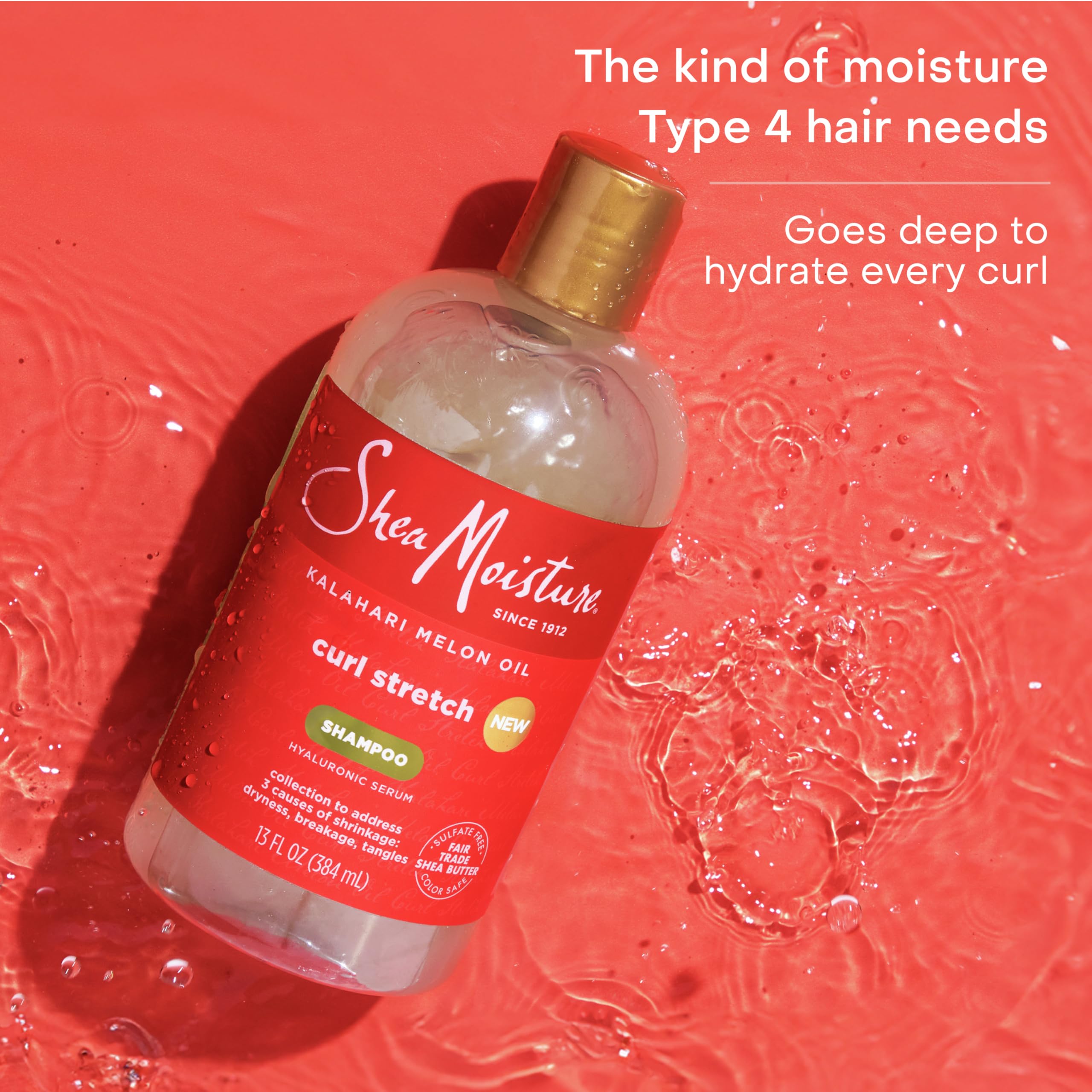 Foto 6 pulgar | Champú Sheamoisture Curl Stretch, Aceite De Melón Kalahari, 384 Ml - Venta Internacional.