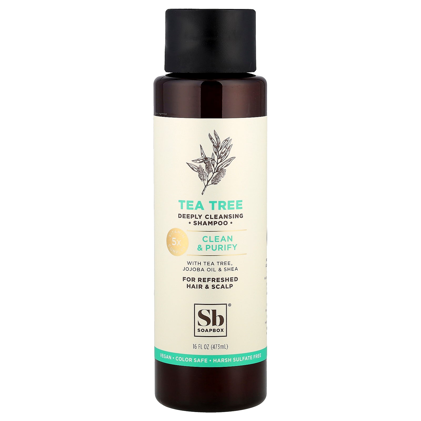 Champú Soapbox Tea Tree Deeping Clean & Purify 473 Ml - Venta Internacional.
