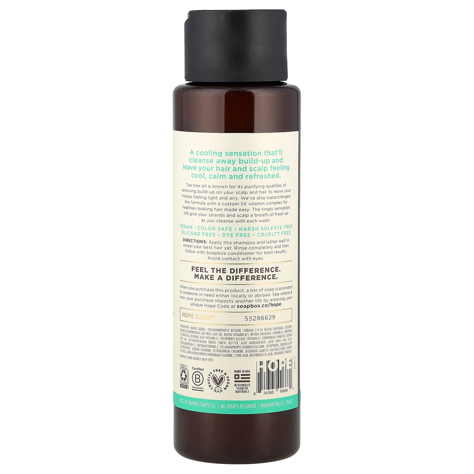 Foto 3 pulgar | Champú Soapbox Tea Tree Deeping Clean & Purify 473 Ml - Venta Internacional.