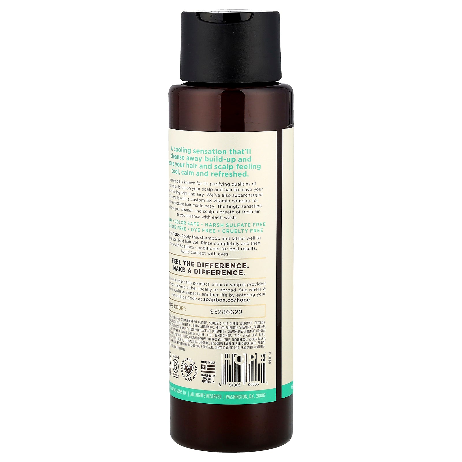 Foto 4 pulgar | Champú Soapbox Tea Tree Deeping Clean & Purify 473 Ml - Venta Internacional.
