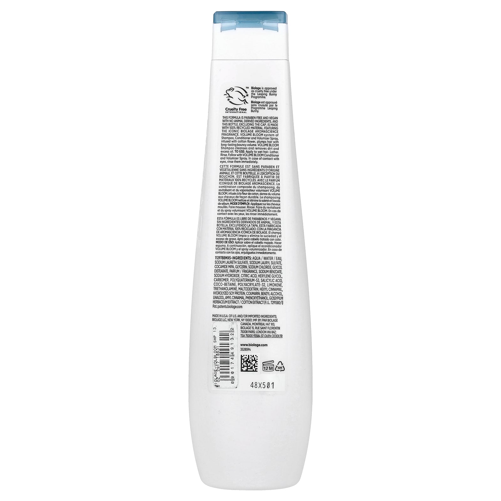 Foto 3 pulgar | Champú Biolage Volume Bloom Para Cabello Fino 400 Ml - Venta Internacional.