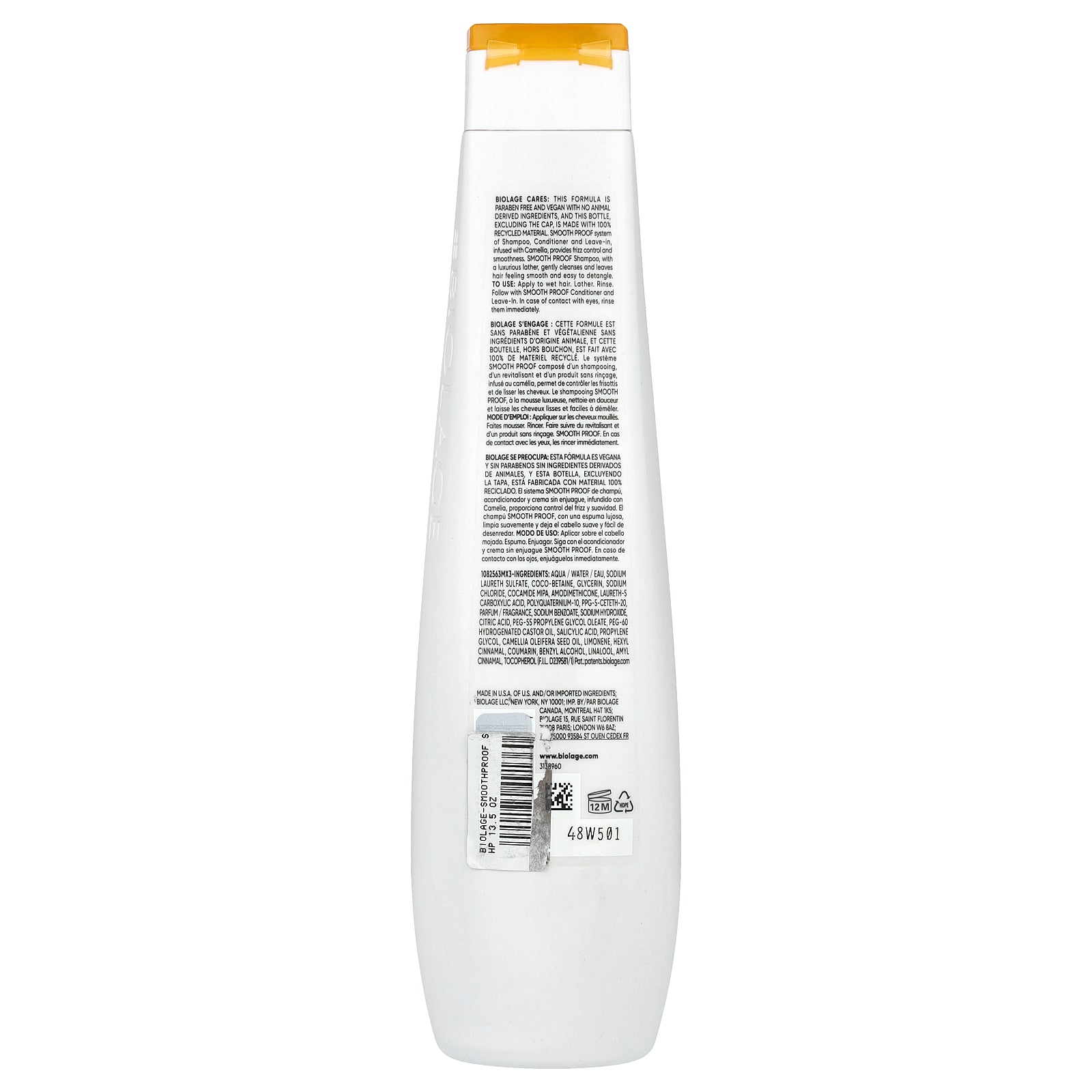 Foto 3 pulgar | Champú Biolage Smooth Proof Para Cabello Encrespado 400 Ml - Venta Internacional.
