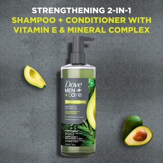 Foto 5 | Champú Y Acondicionador Dove Men+ Care Aguacate & Tea Tree 500 Ml - Venta Internacional.