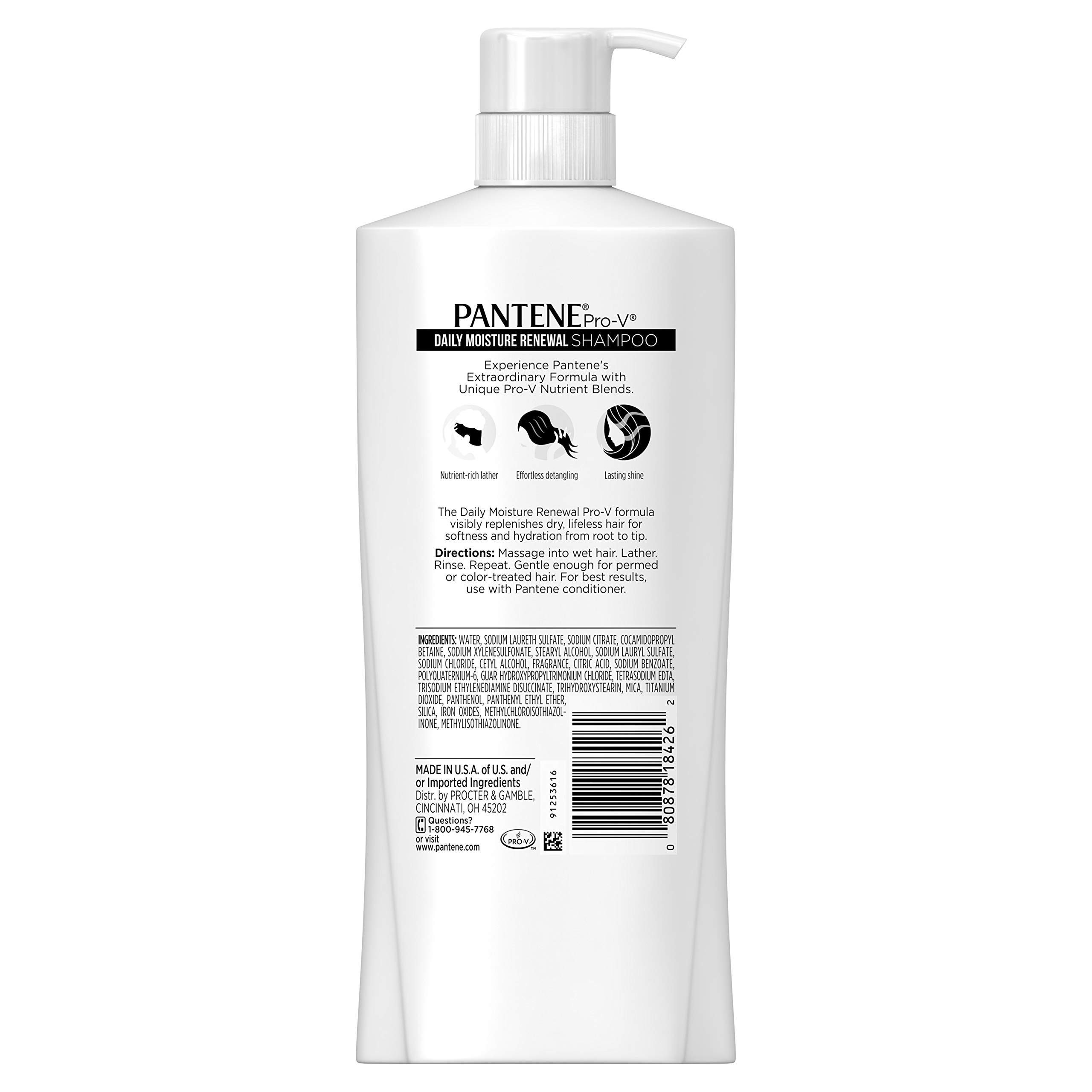 Foto 3 pulgar | Champú Pantene Daily Moisture 1.13l - Venta Internacional.