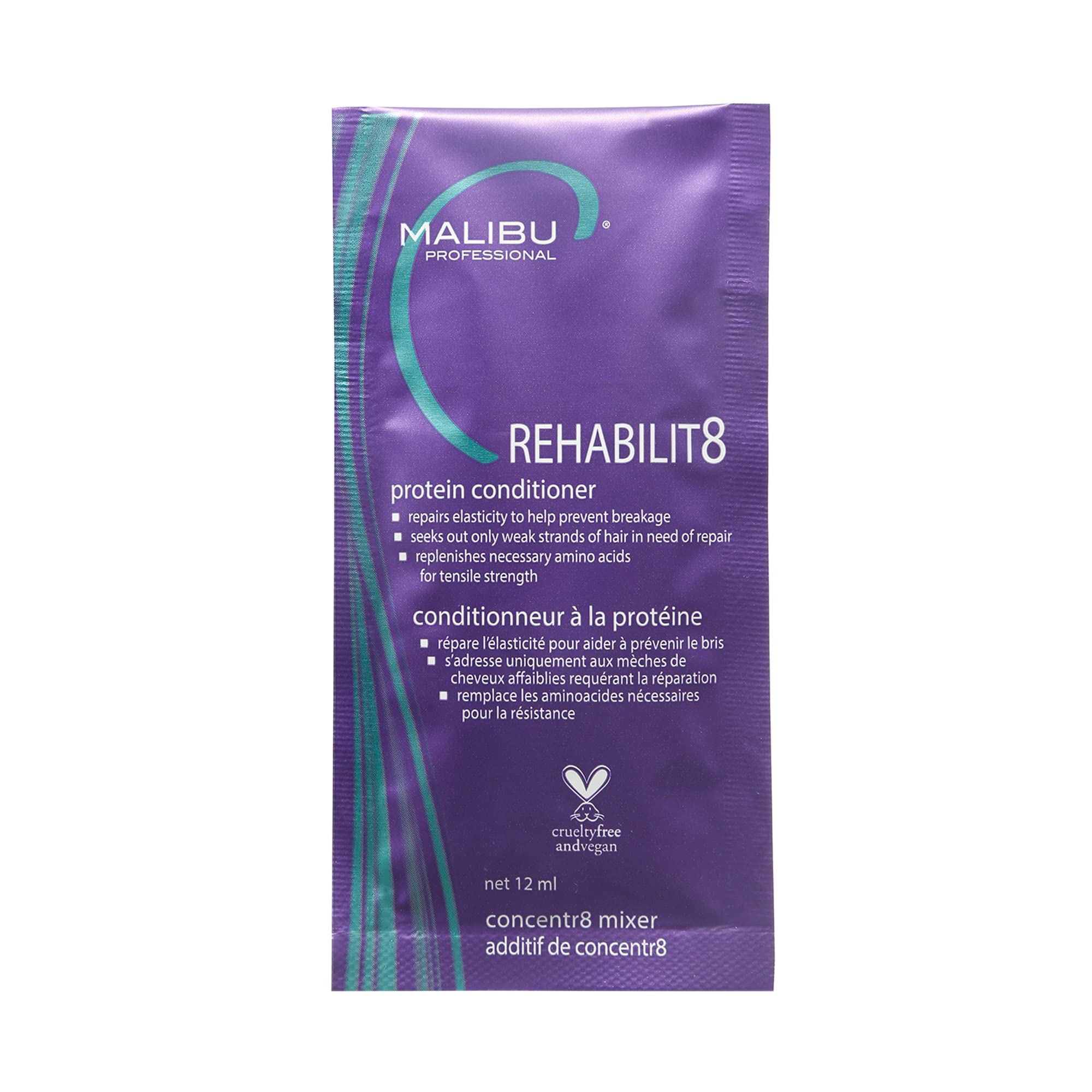 Foto 2 pulgar | Acondicionador Malibu C Rehabilit8 Suavizante Protein  1 Paquete - Venta Internacional.