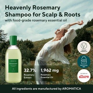 Foto 2 | Champú Exfoliante Para Cuero Cabelludo Aromatica Rosemary 400 Ml Vegano - Venta Internacional.
