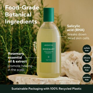 Foto 3 | Champú Exfoliante Para Cuero Cabelludo Aromatica Rosemary 400 Ml Vegano - Venta Internacional.