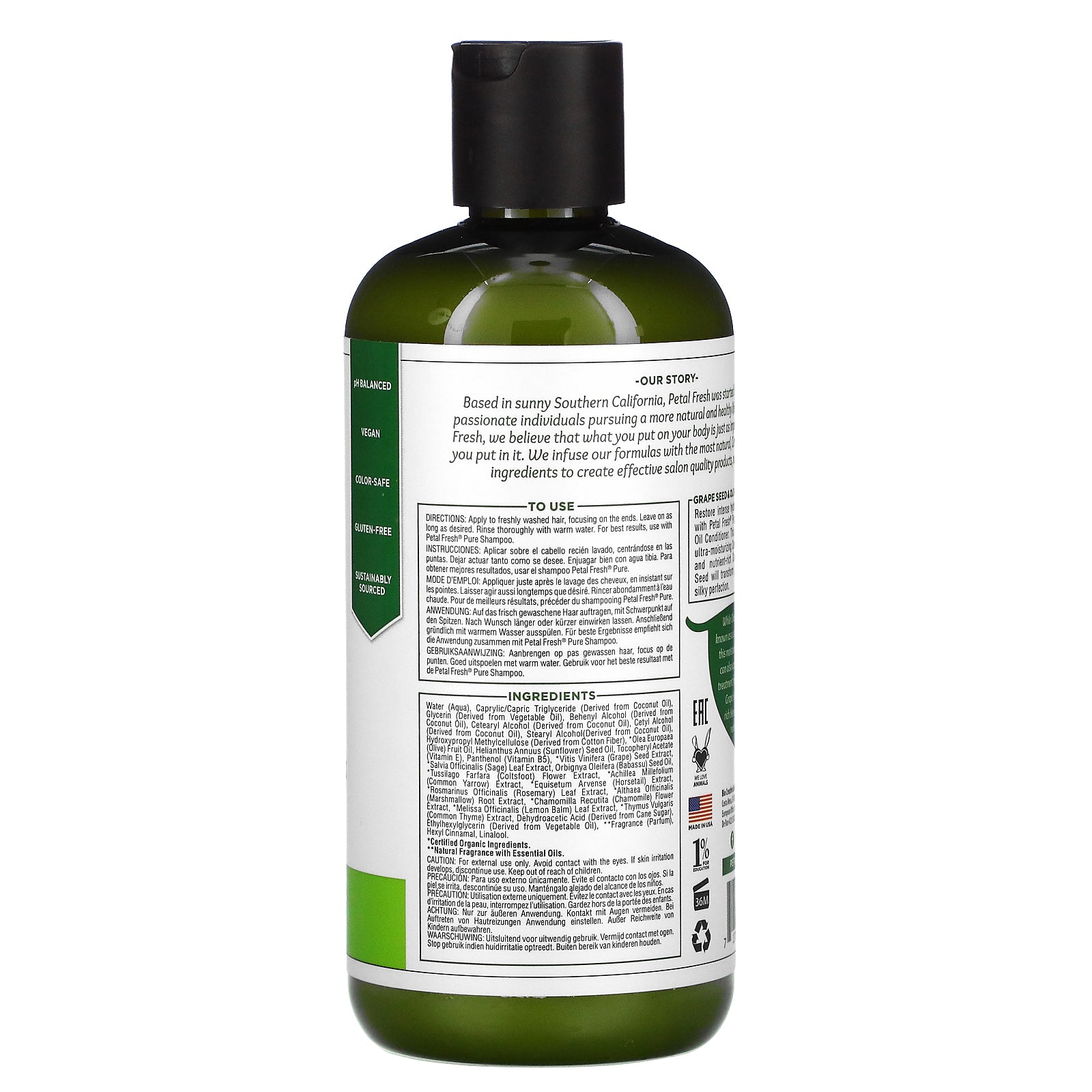 Foto 3 pulgar | Acondicionador Petal Fresh Hidratante Con Semillas De Uva Y Aceite De Oliva  475 Ml - Venta Internacional.