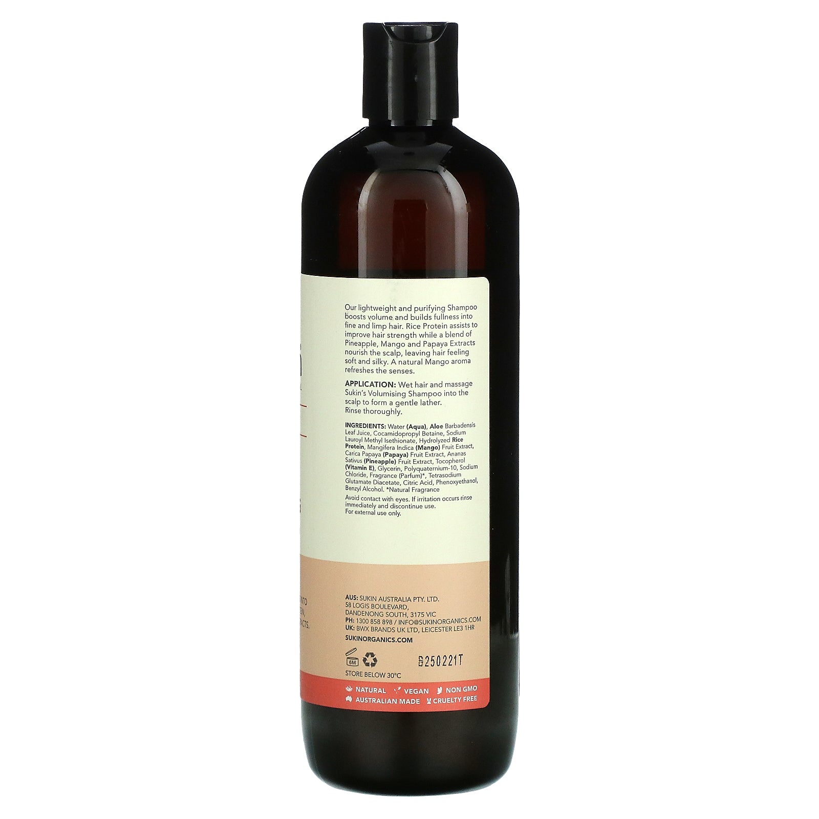 Foto 3 pulgar | Champú Voluminizador Sukin Para Cabello Fino Y Flácido  500 Ml - Venta Internacional.