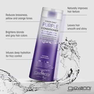 Foto 2 | Acondicionador Giovanni Color Chic Purple 400 Ml Para Cabello Rubio - Venta Internacional.