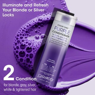 Foto 3 | Acondicionador Giovanni Color Chic Purple 400 Ml Para Cabello Rubio - Venta Internacional.