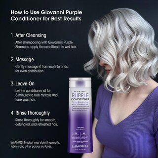 Foto 6 | Acondicionador Giovanni Color Chic Purple 400 Ml Para Cabello Rubio - Venta Internacional.