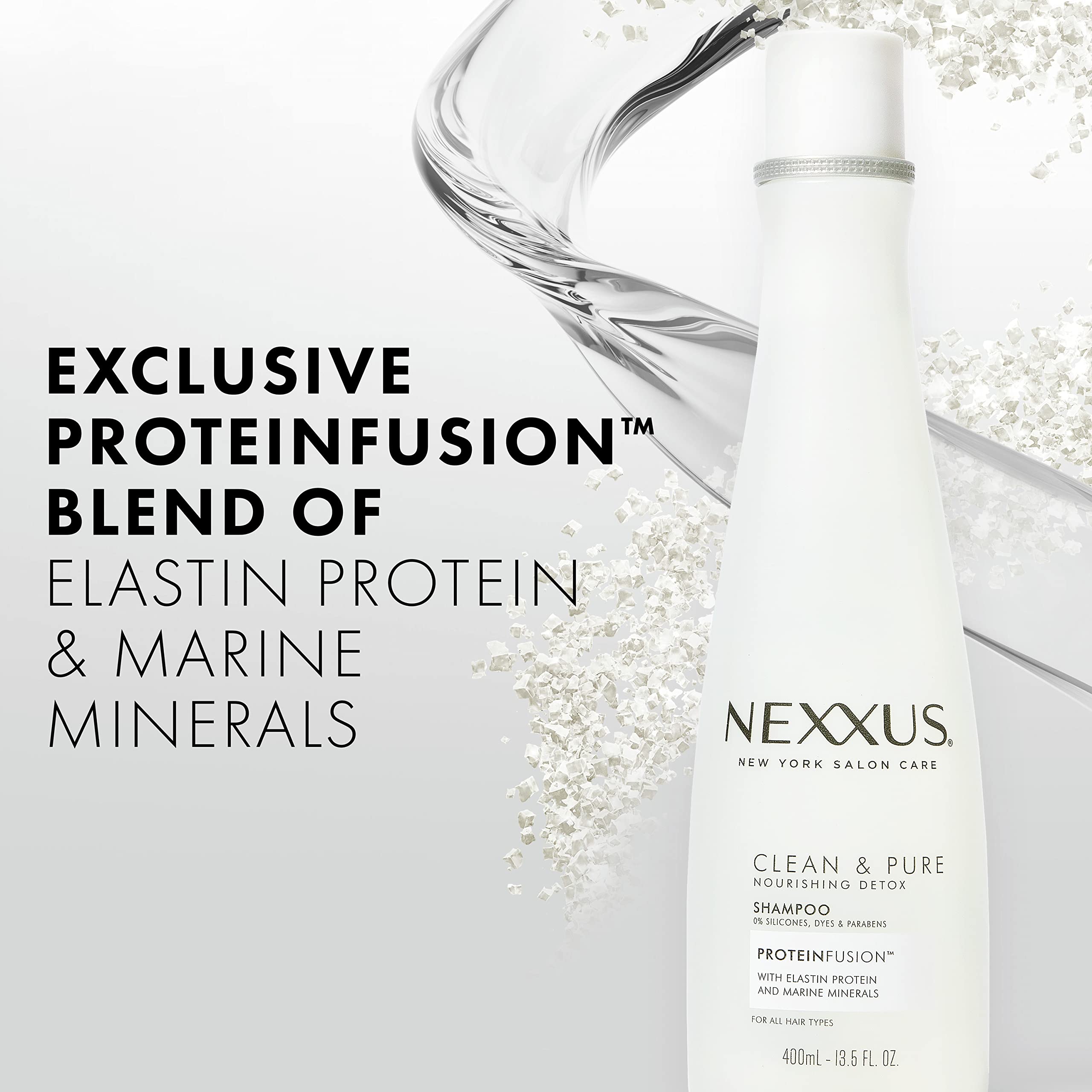 Foto 3 pulgar | Champú Nexxus Clean And Pure Clarifying 400 Ml Sin Parabenos - Venta Internacional.