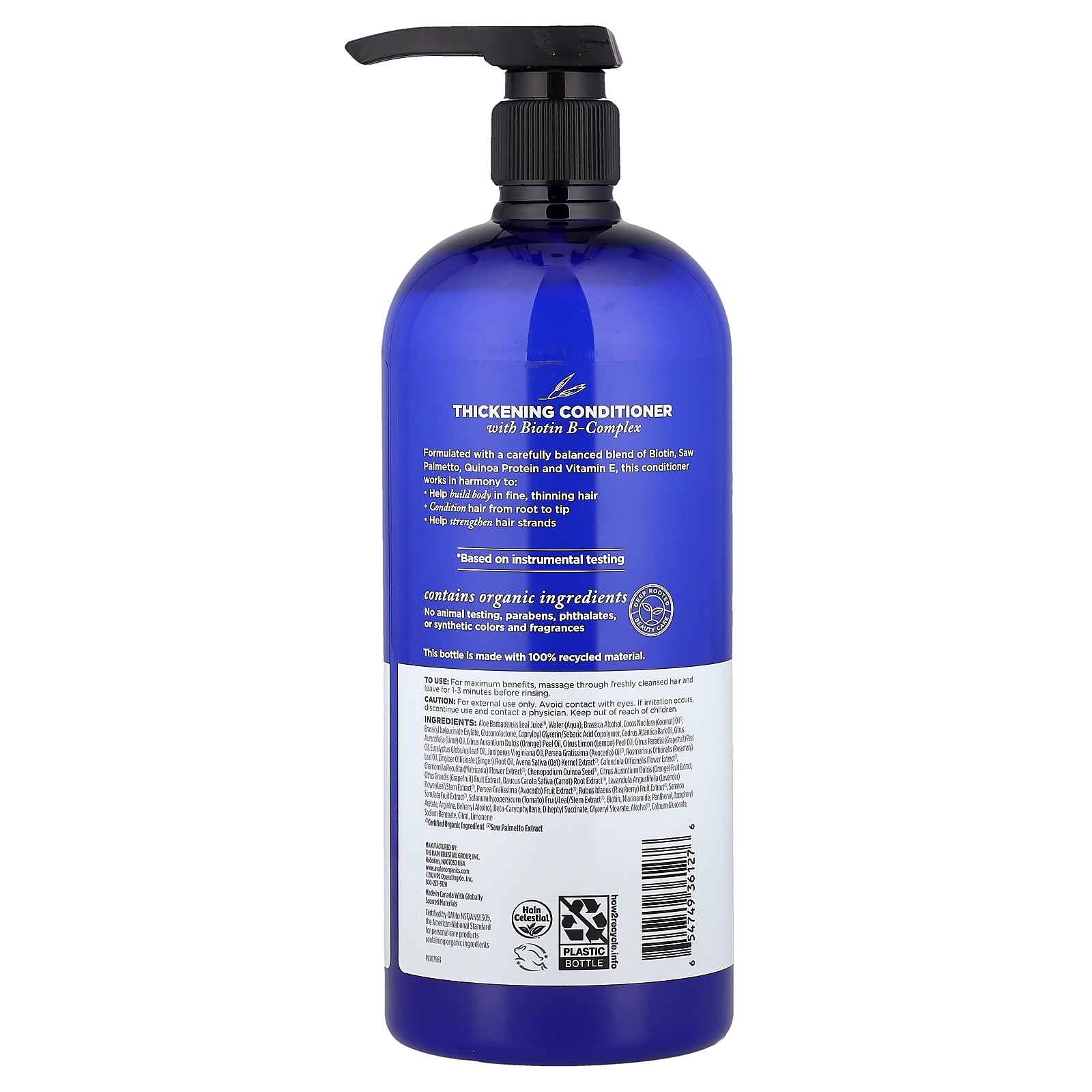 Foto 3 pulgar | Acondicionador Avalon Organics  Complejo Espesante De Biotina B  946 Ml - Venta Internacional.