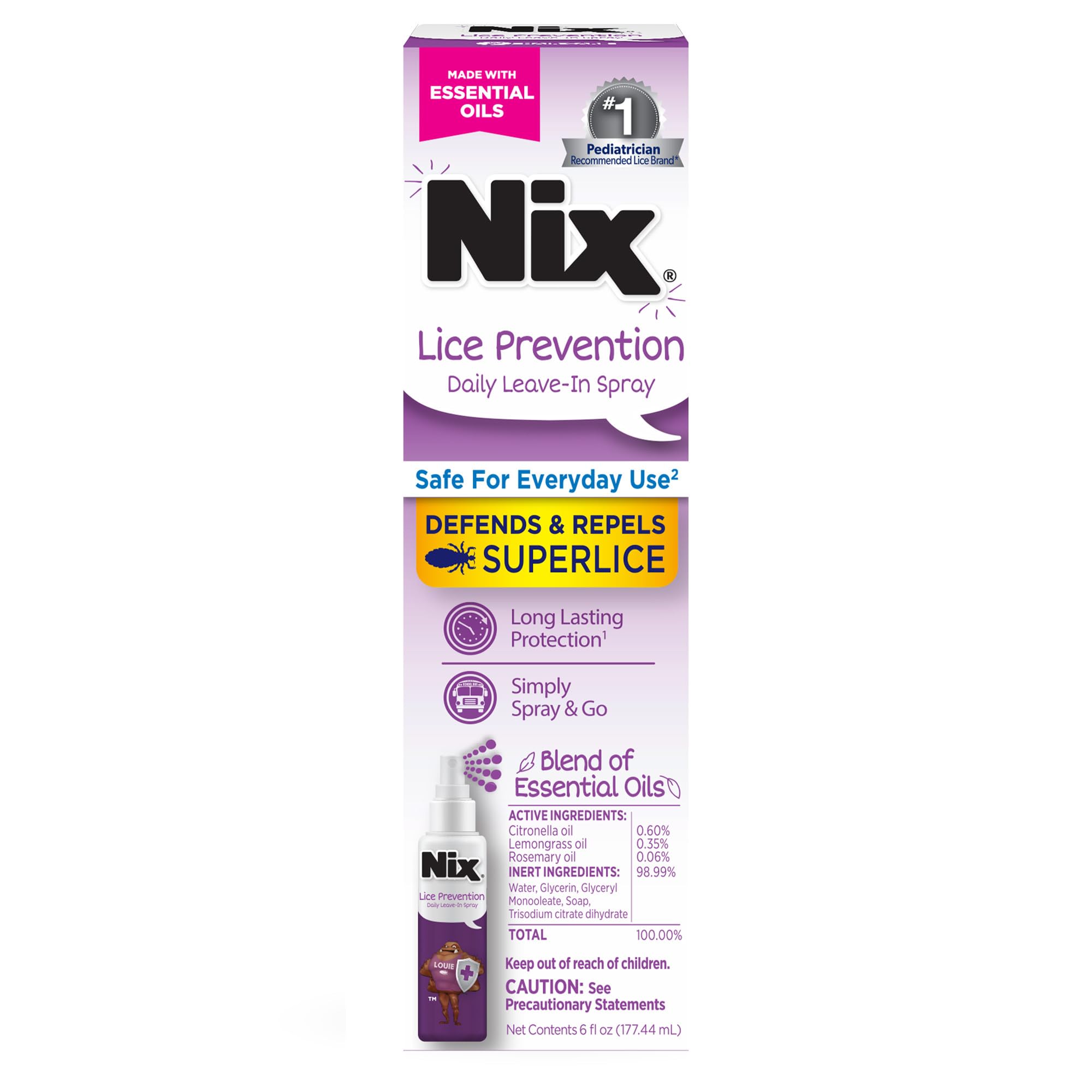 Foto 2 pulgar | Spray Antipiojos Nix para Niños 180 ml - Venta Internacional