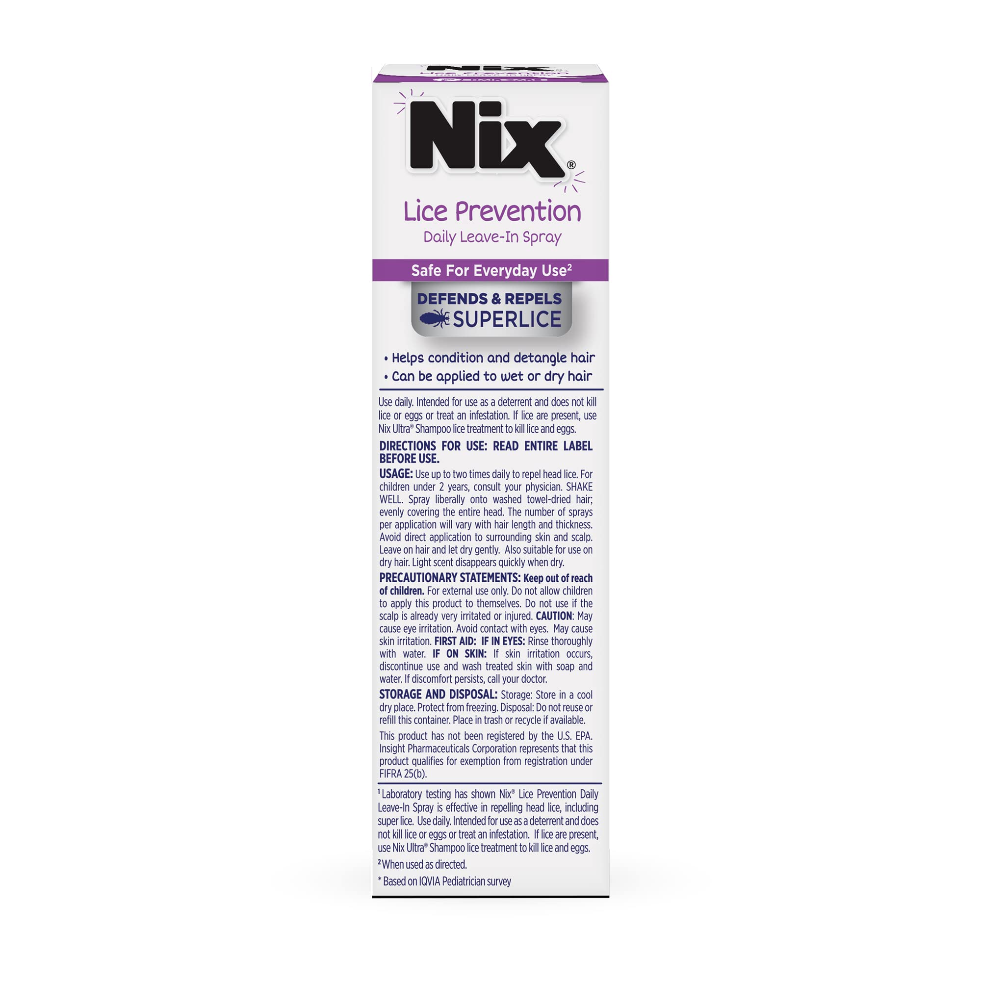 Foto 3 pulgar | Spray Antipiojos Nix para Niños 180 ml - Venta Internacional