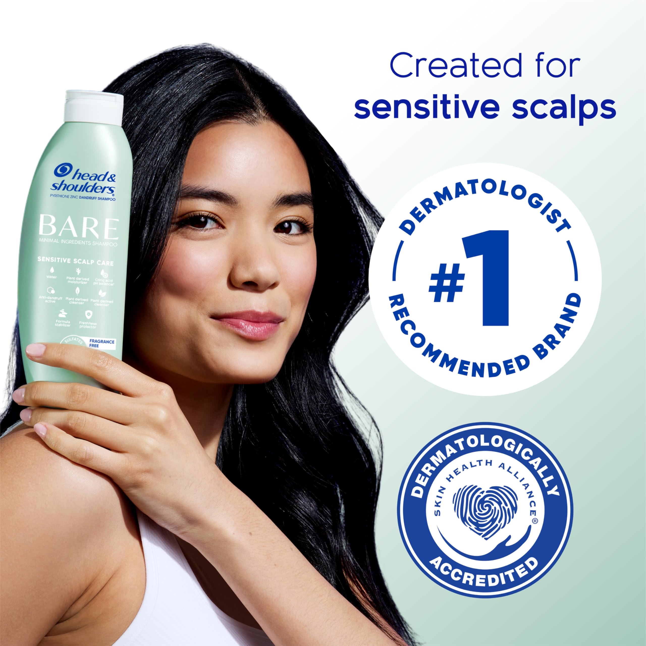 Foto 4 pulgar | Champú Head & Shoulders Bare Para Cuero Cabelludo Sensible A La Caspa 400 Ml - Venta Internacional.