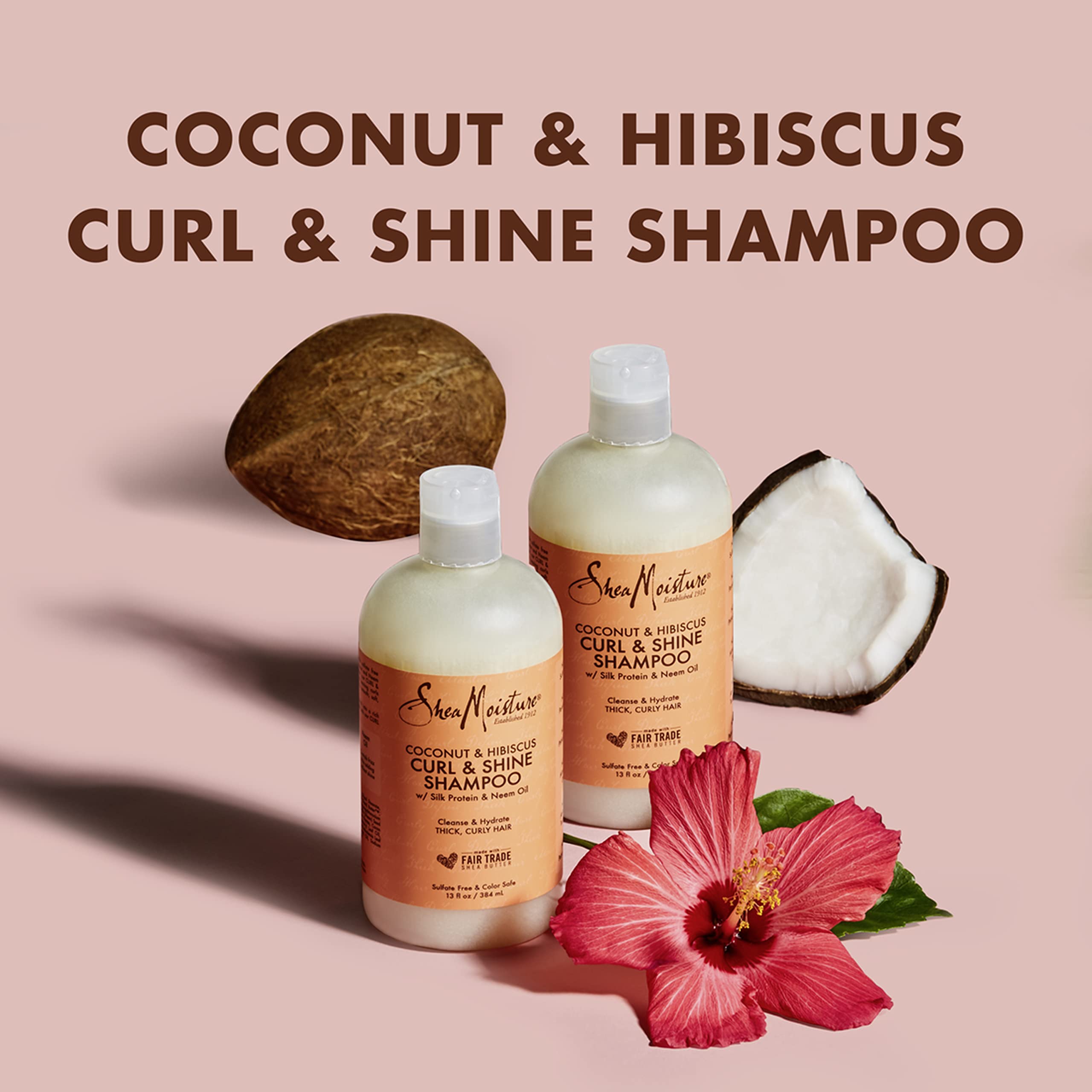 Foto 3 pulgar | Champú Sheamoisture Curl And Shine Coconut 385 Ml (paquete De 2) - Venta Internacional.