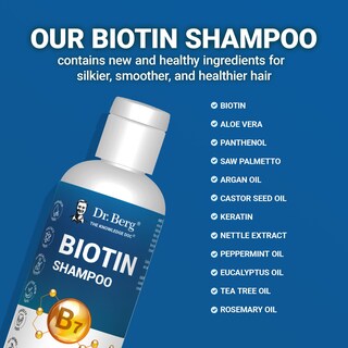 Foto 5 | Champú Dr. Berg Biotin Para Hombres Y Mujeres 240 Ml Sin Parabenos - Venta Internacional.
