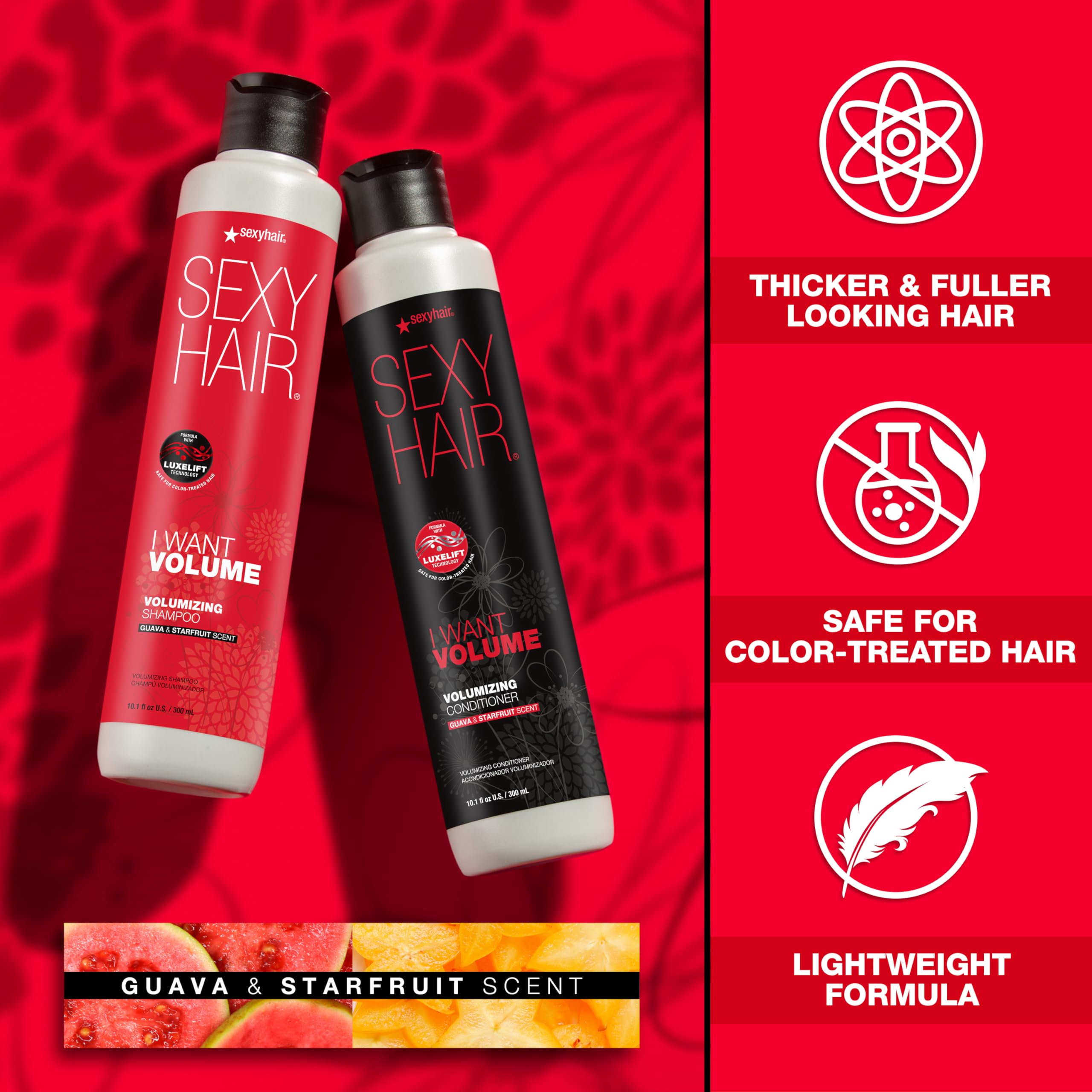 Foto 4 pulgar | Champú Sexyhair I Want Volume 300 Ml 10% Más De Volumen - Venta Internacional.