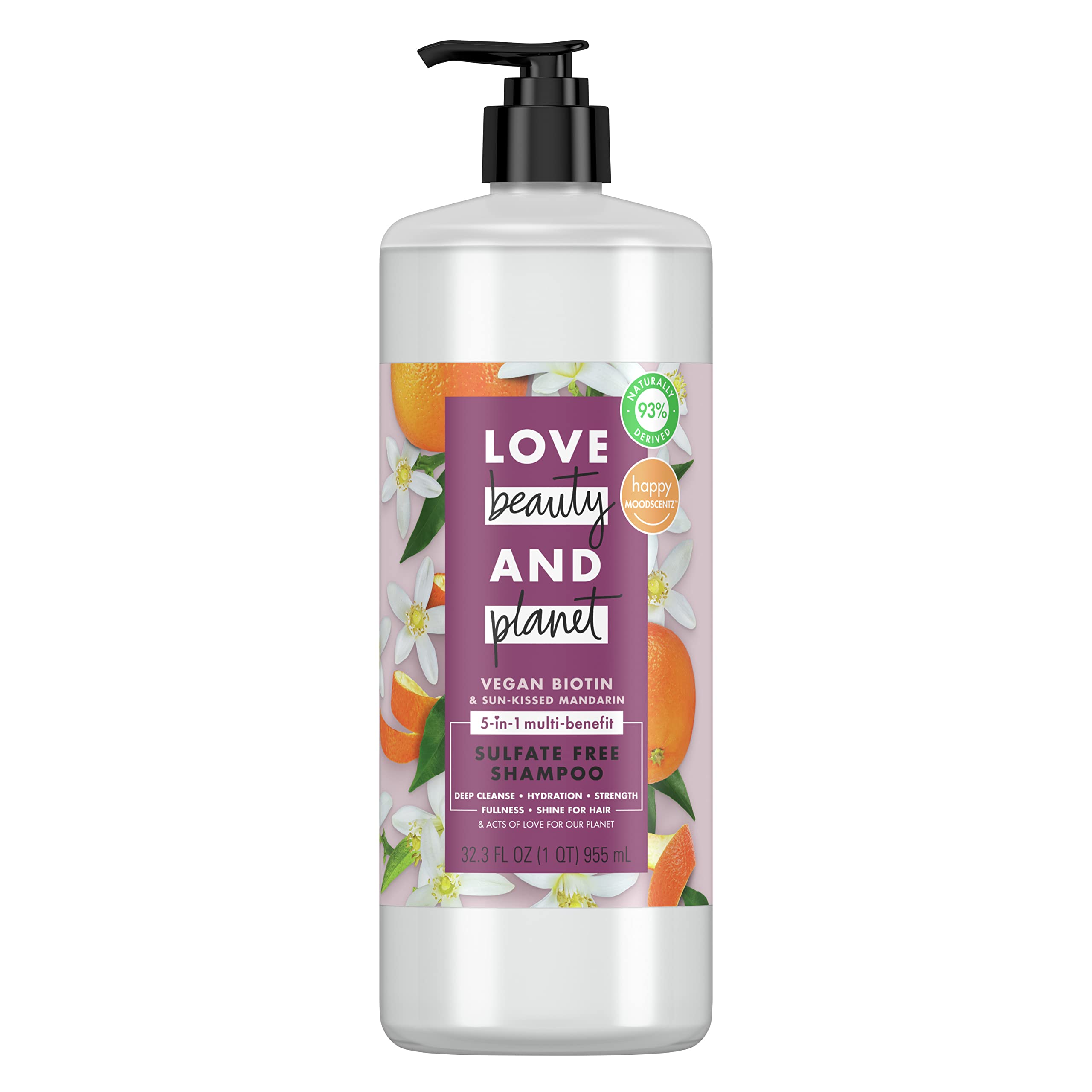 Champú Love Beauty And Planet Con Biotina Y Mandarina 960 Ml - Venta Internacional.