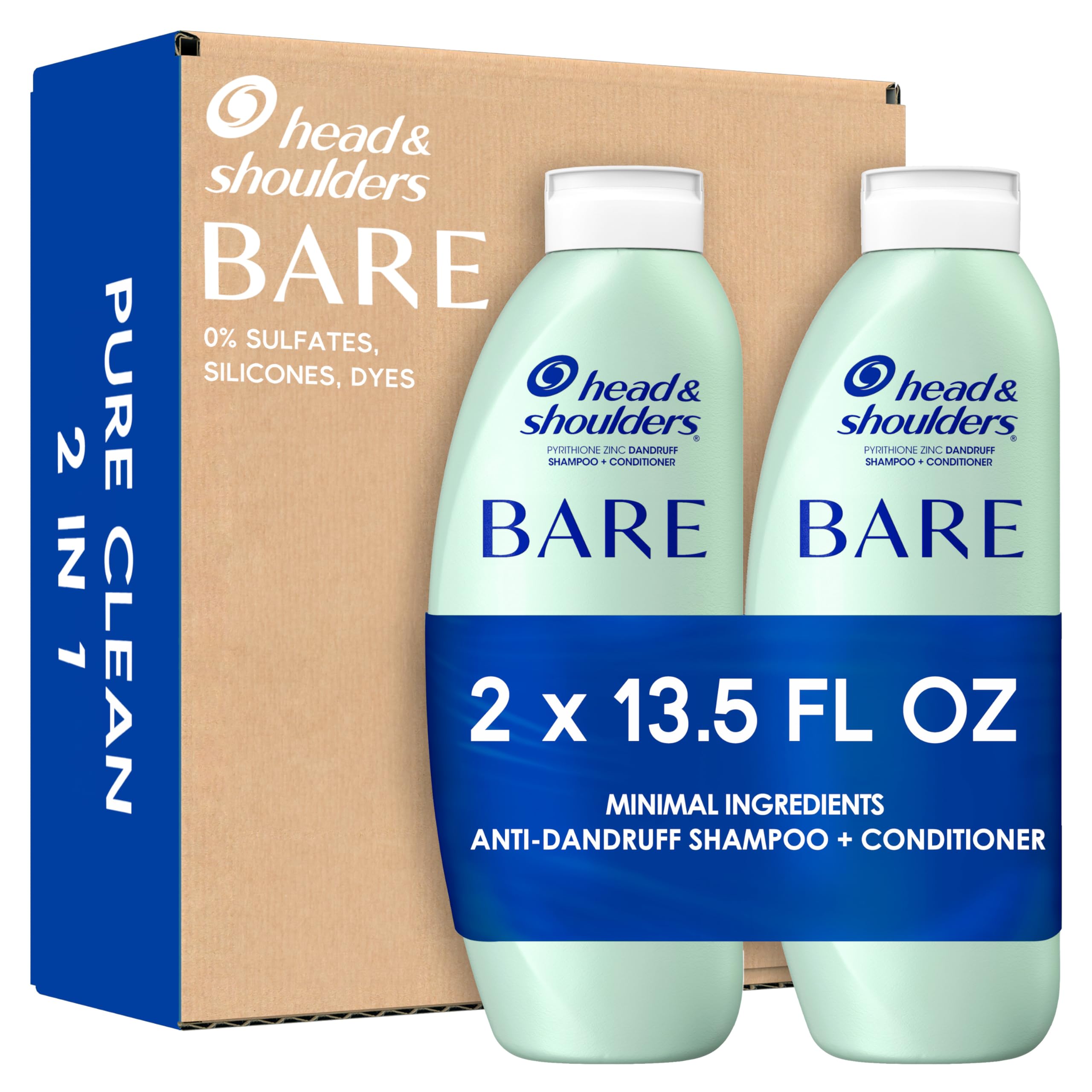 Champú Y Acondicionador Head & Shoulders Bare 2 En 1 400 Ml - Venta Internacional.