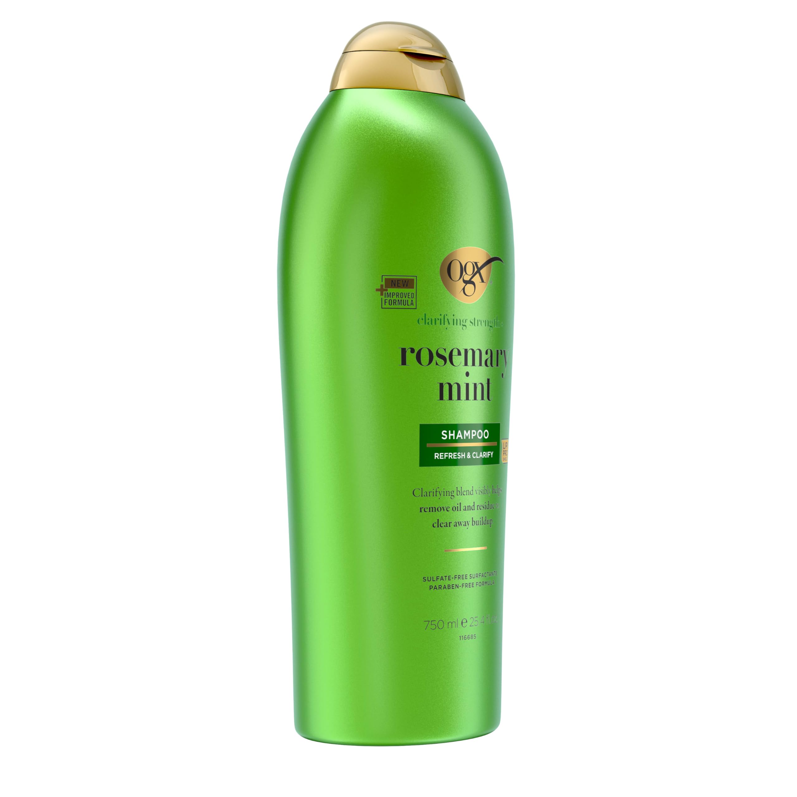 Foto 8 pulgar | Champú Ogx Clarifying Strength + Rosemary Mint 750 Ml - Venta Internacional.
