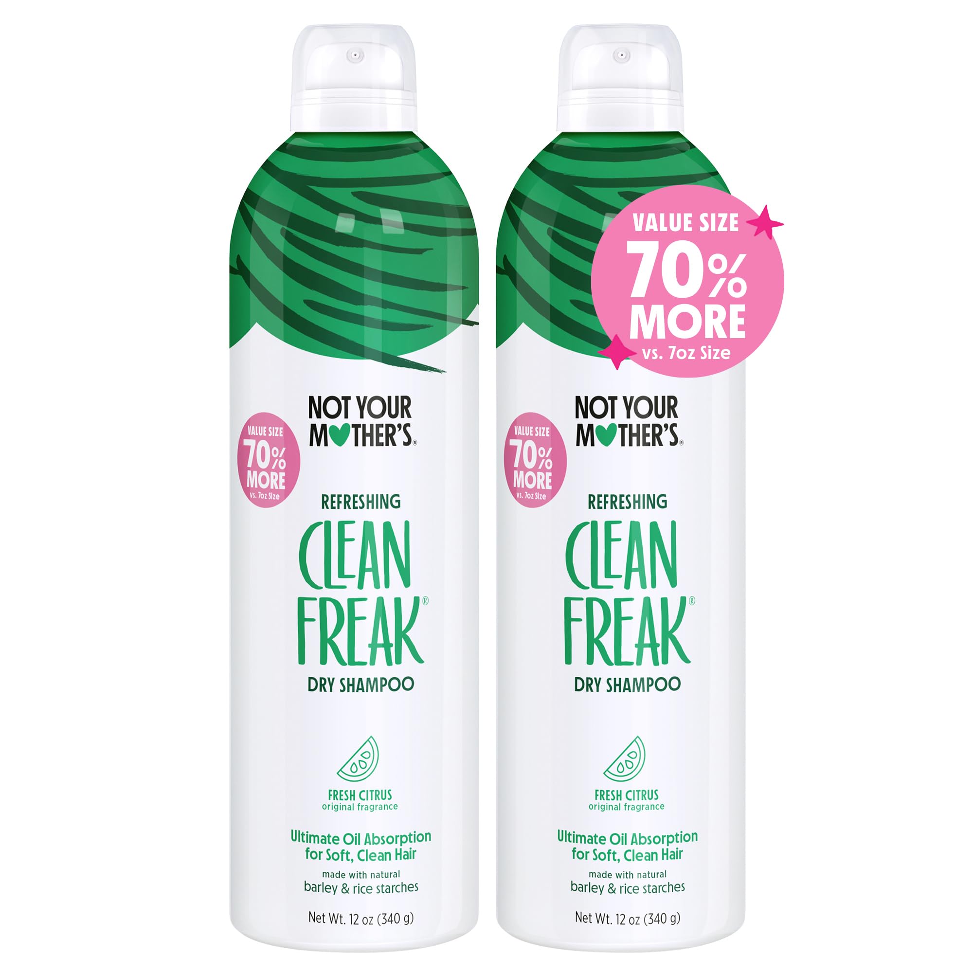 Champú Seco Not Your Mother's Clean Freak 355 Ml (paquete De 2) - Venta Internacional.