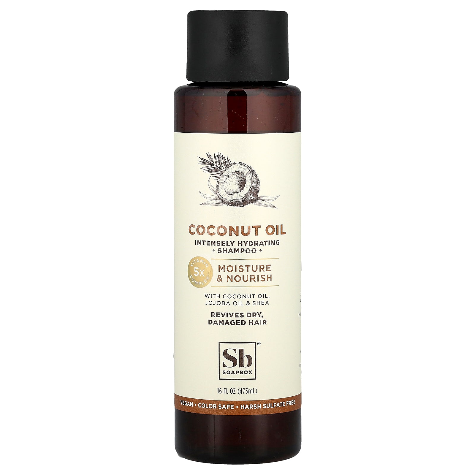 Foto 2 pulgar | Shampoo Soapbox Coconut Oil Moisture & Nourish 473 Ml - Venta Internacional.