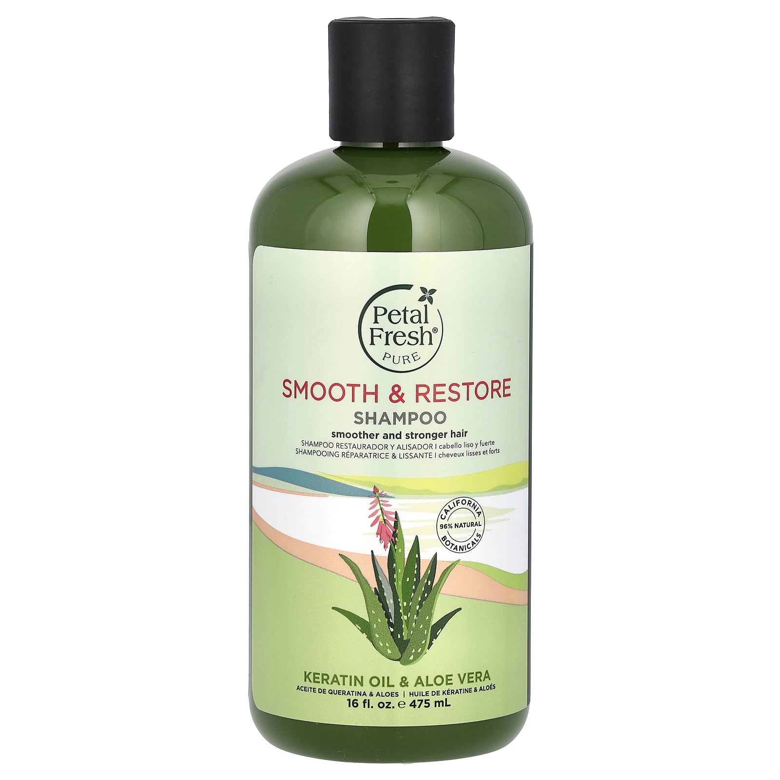 Foto 2 pulgar | Champú Petal Fresh Pure Smooth & Restore  Aceite De Queratina  475 Ml - Venta Internacional.