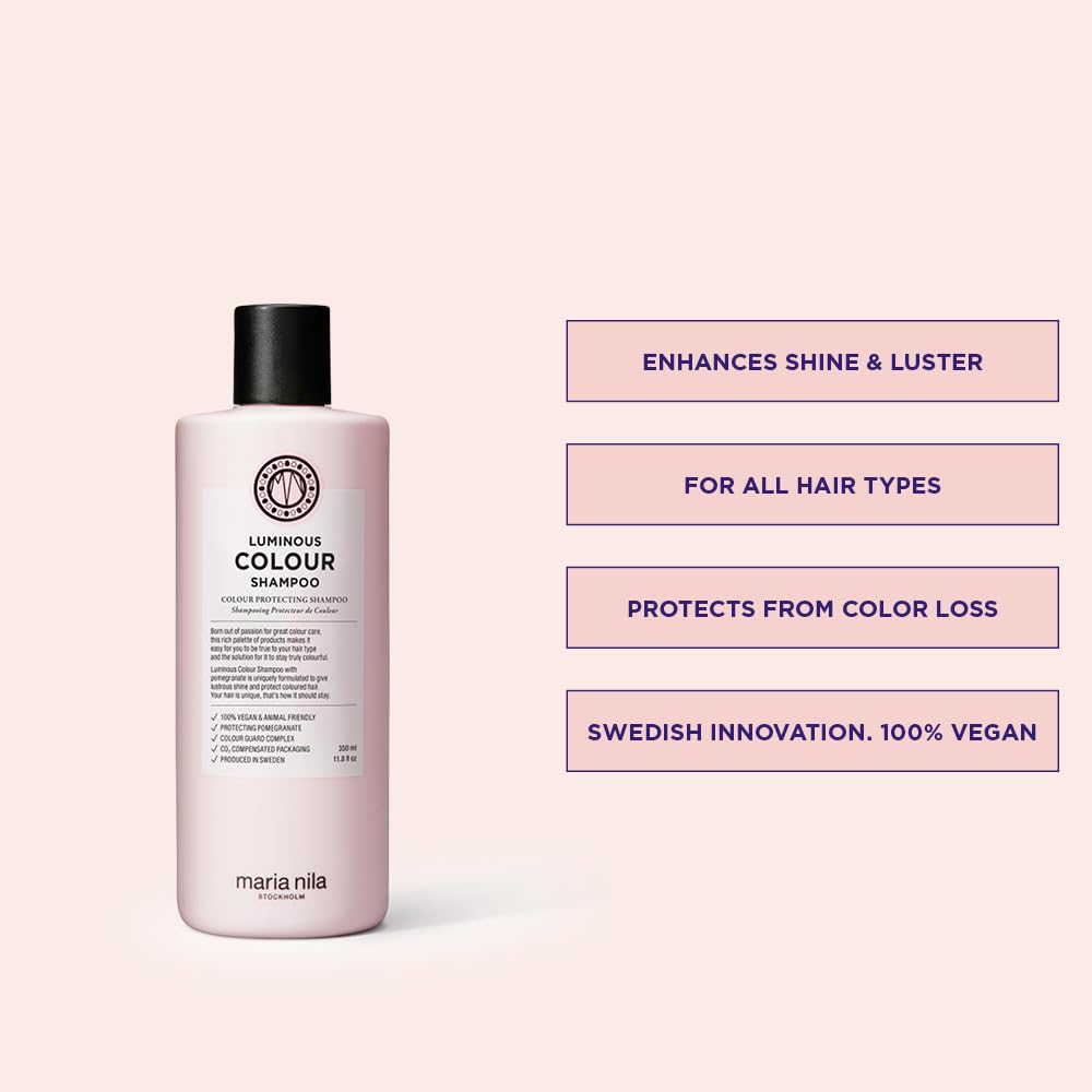 Foto 3 pulgar | Champú Maria Nila Luminous Colour 350 Ml 100% Vegano - Venta Internacional.
