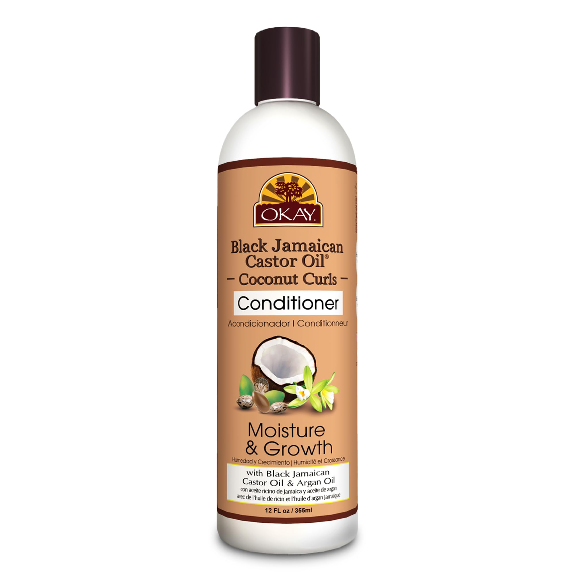 Foto 2 pulgar | Acondicionador Okay Black Con Aceite De Ricino Jamaicano Y Coco Para Rizos  355 Ml - Venta Internacional.