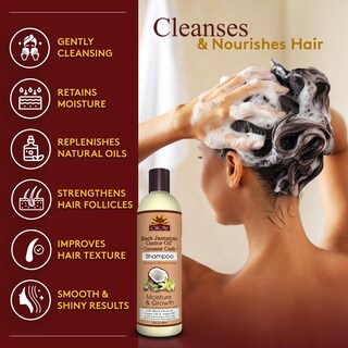 Foto 2 | Shampoo Okay Black Aceite De Ricino Jamaicano 355 Ml Rizos De Coco - Venta Internacional.