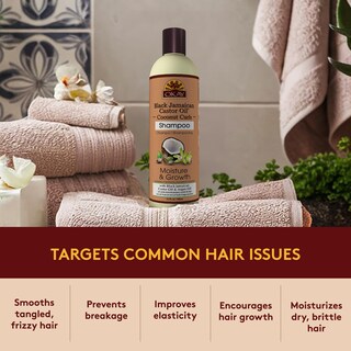 Foto 6 | Shampoo Okay Black Aceite De Ricino Jamaicano 355 Ml Rizos De Coco - Venta Internacional.