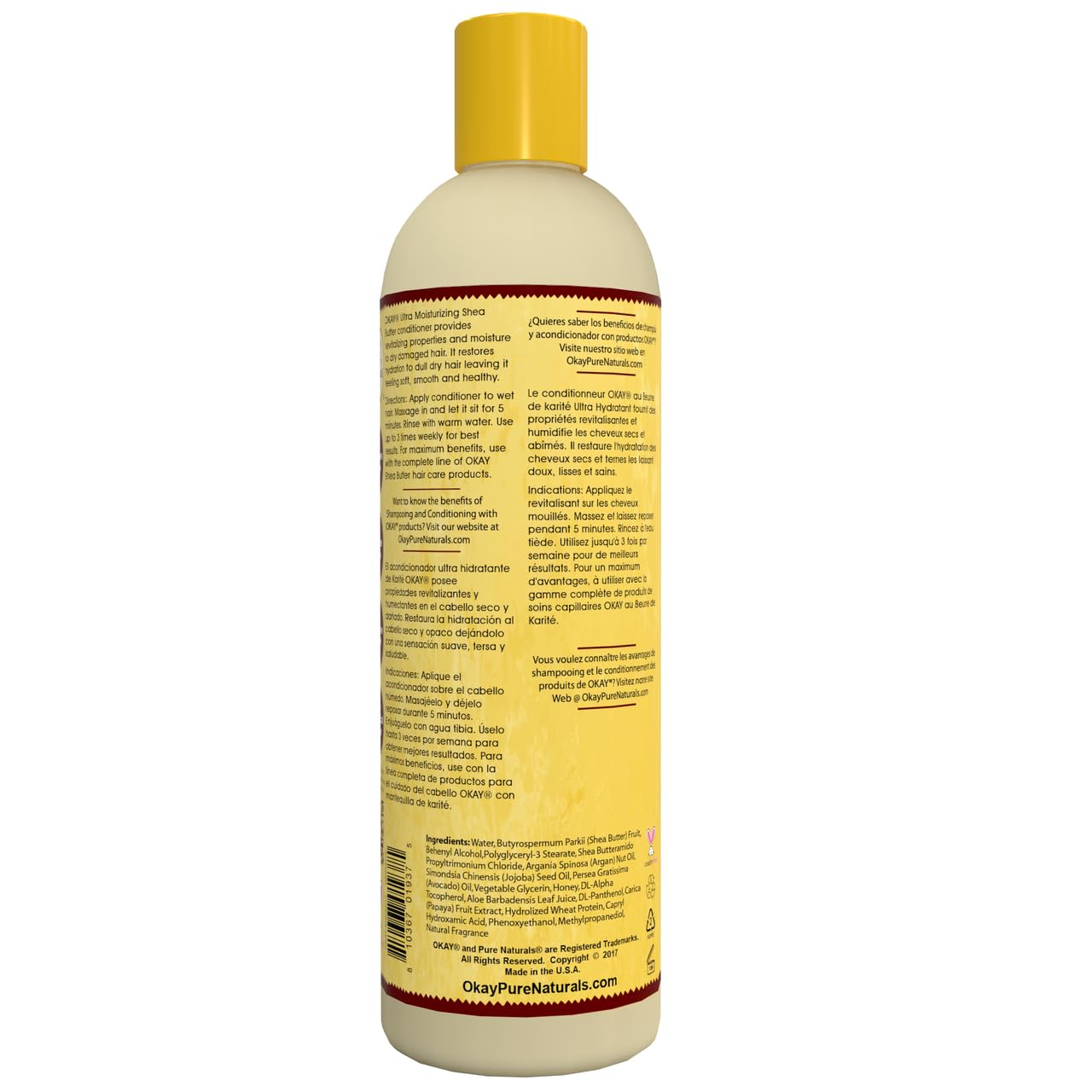 Foto 3 pulgar | El Champú Okay Shea (355 Ml) Revitaliza El Cabello Y Lo Hidrata - Venta Internacional.