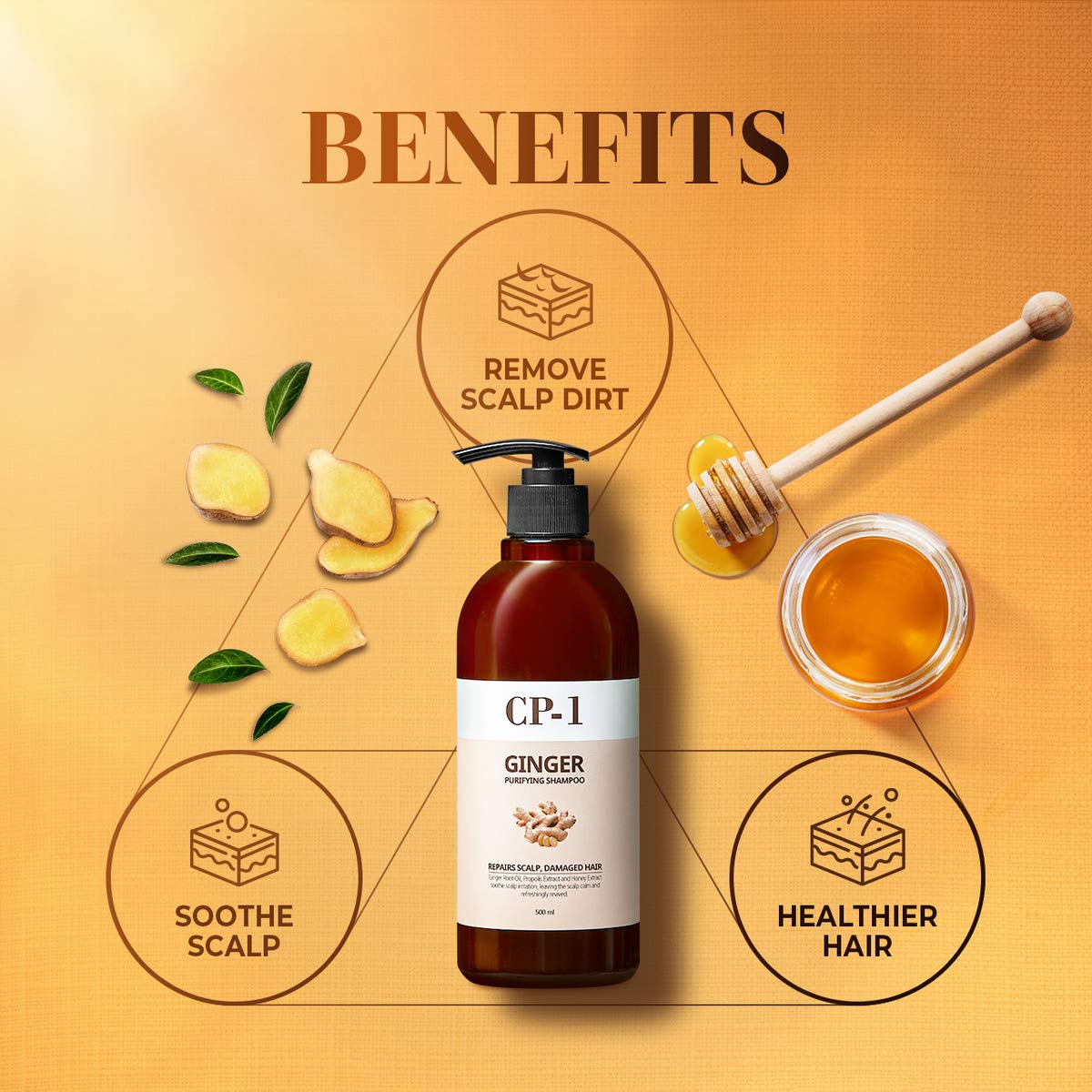 Foto 6 | Champú Cp-1 Ginger Purificante  Recuperador Y Fortalecedor  500 Ml - Venta Internacional.