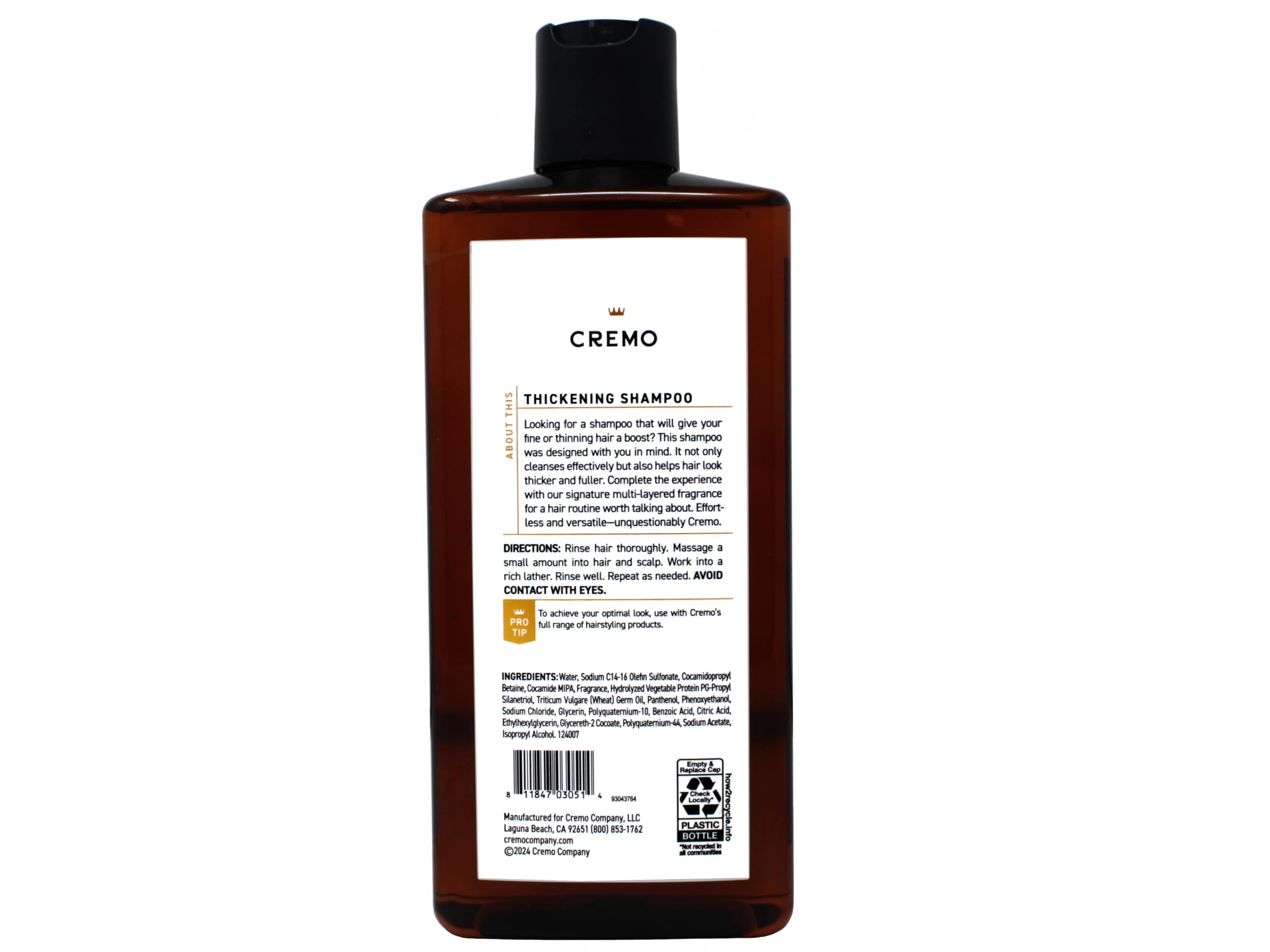 Foto 5 pulgar | Champú Cremo Barber Grade  Enebro Y Eucalipto  Espesante  480 Ml - Venta Internacional.