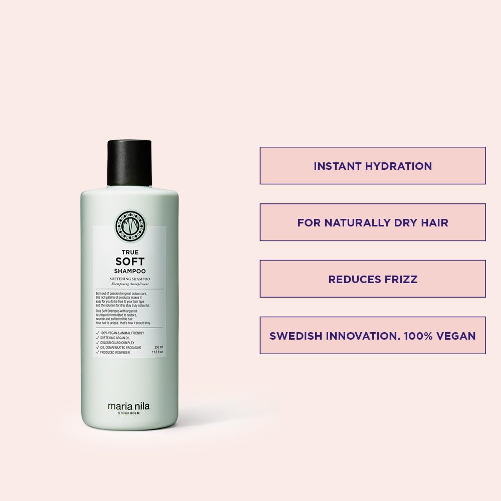 Foto 3 pulgar | Champú Maria Nila True Soft Para Cabello Seco 350 Ml 100% Vegano - Venta Internacional.