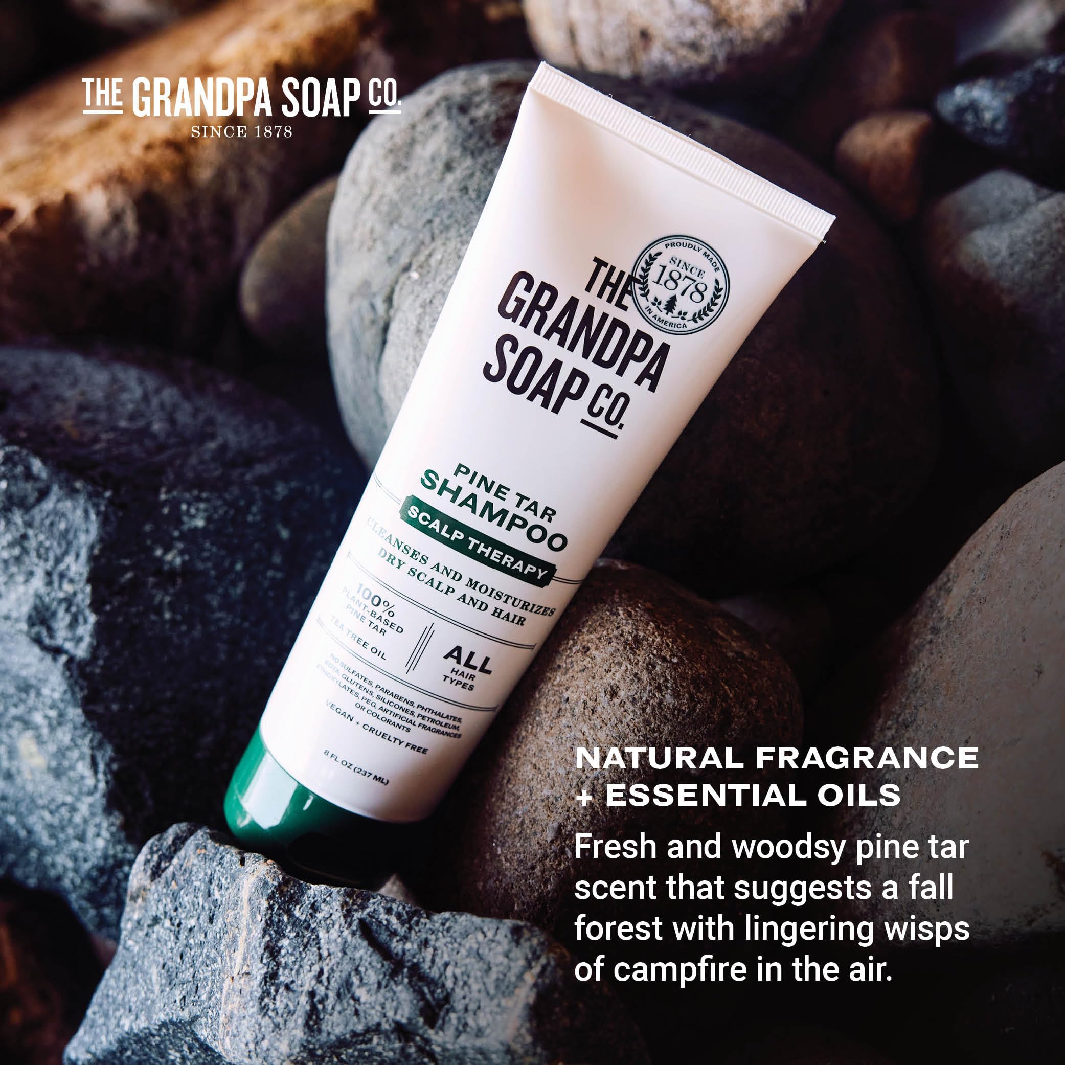Foto 6 pulgar | Champú The Grandpa Soap Company Pine Tar 240 Ml  Vegano - Venta Internacional.