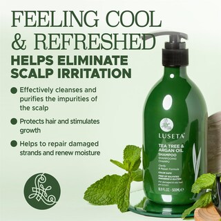 Foto 3 | Champú Luseta Tea Tree Con Aceite De Argán 500 Ml Para Aclarar La Caspa - Venta Internacional.