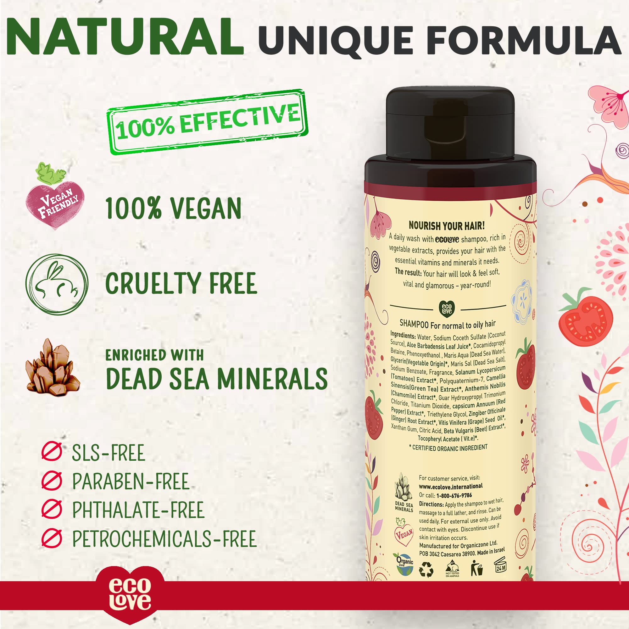 Foto 3 pulgar | Champú Ecolove Natural Para Cabello Normal Y Graso 520 Ml - Venta Internacional.