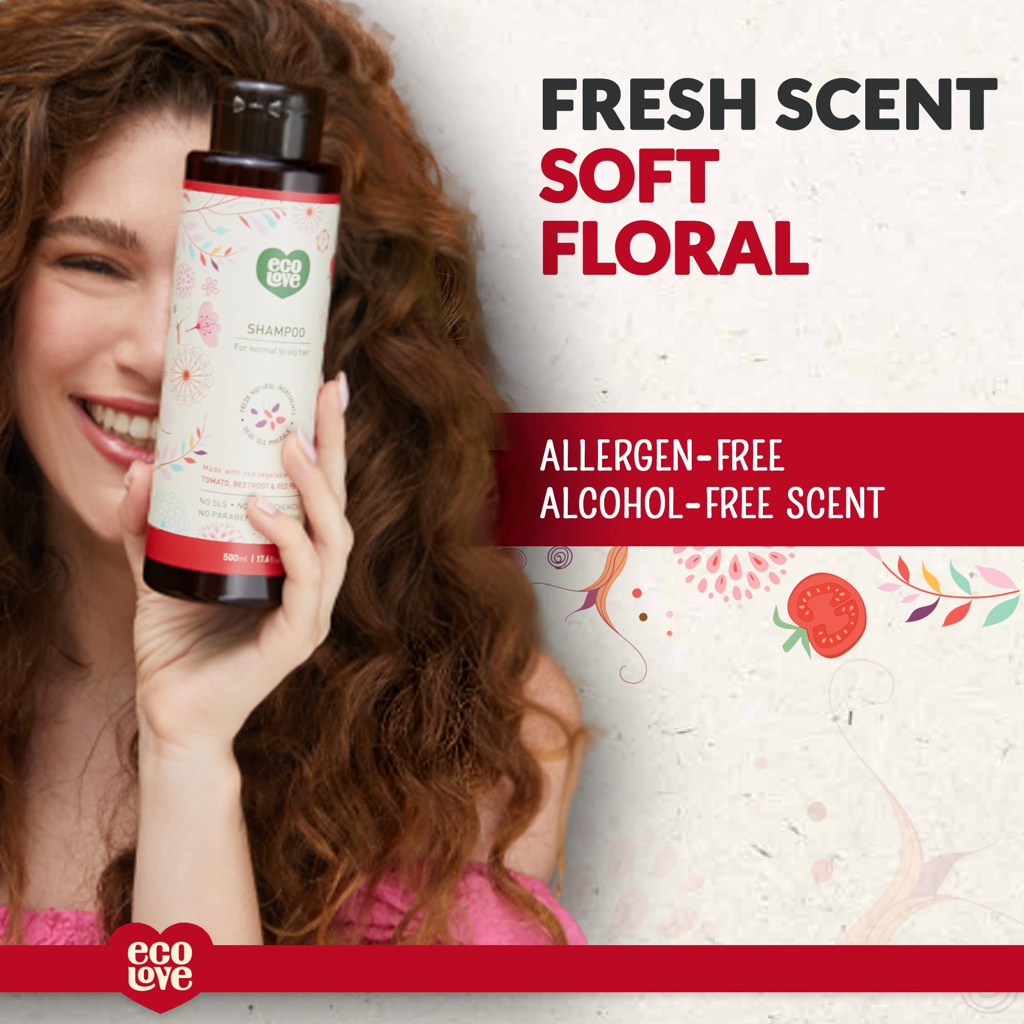 Foto 4 | Champú Ecolove Natural Para Cabello Normal Y Graso 520 Ml - Venta Internacional.