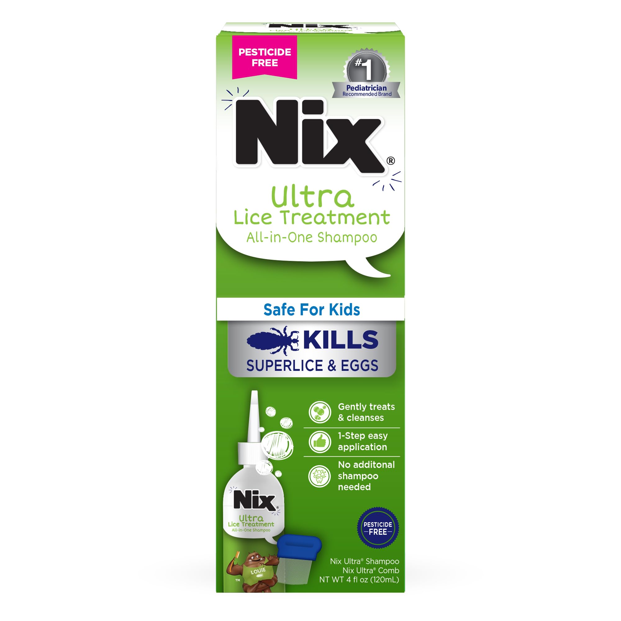 Foto 1 | Champú Para Tratamiento De Piojos Nix Ultra Superlice 120 Ml Con Peine - Venta Internacional.