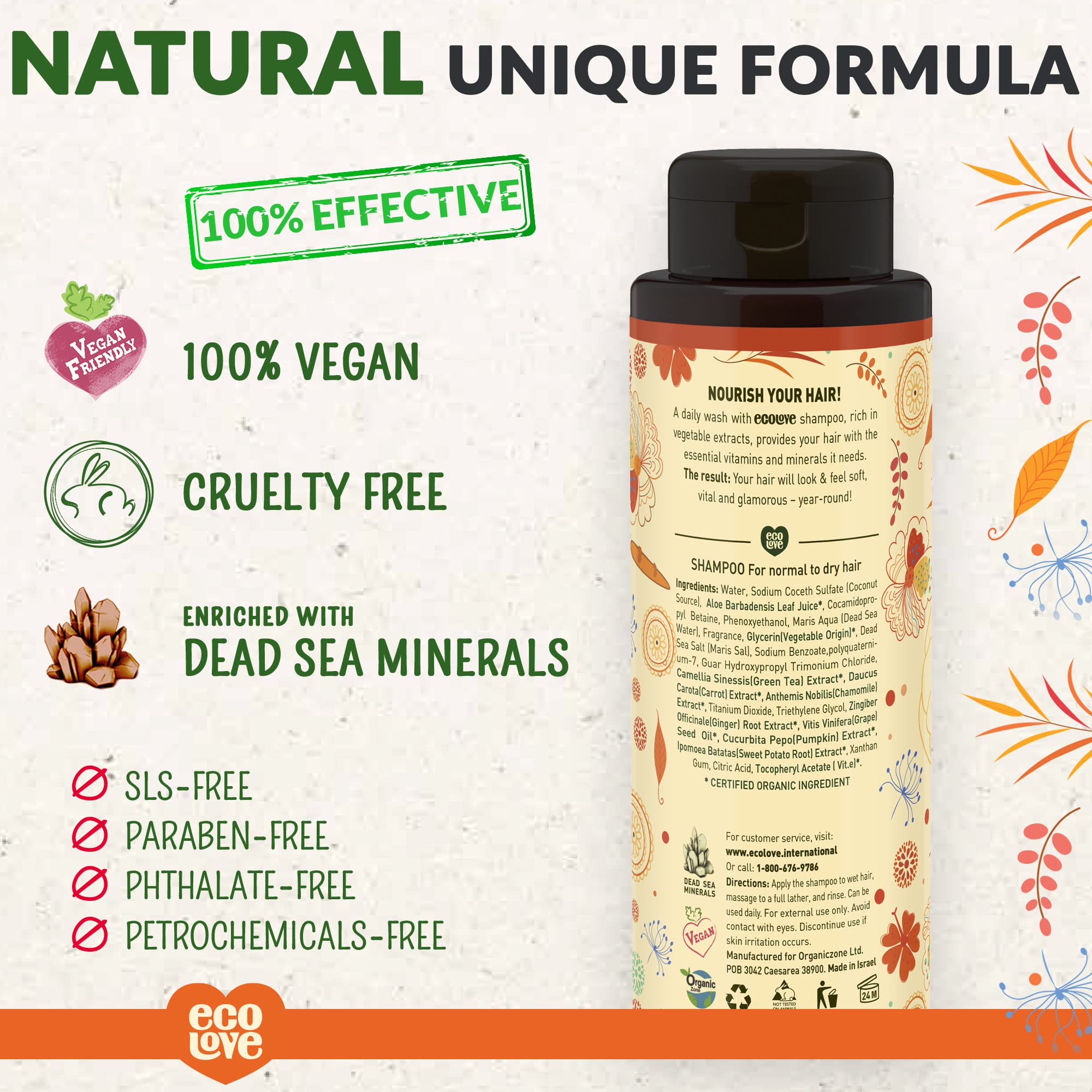 Foto 3 pulgar | Champú Ecolove Natural Sin Lauril Sulfato De Sodio  500 Ml - Venta Internacional.