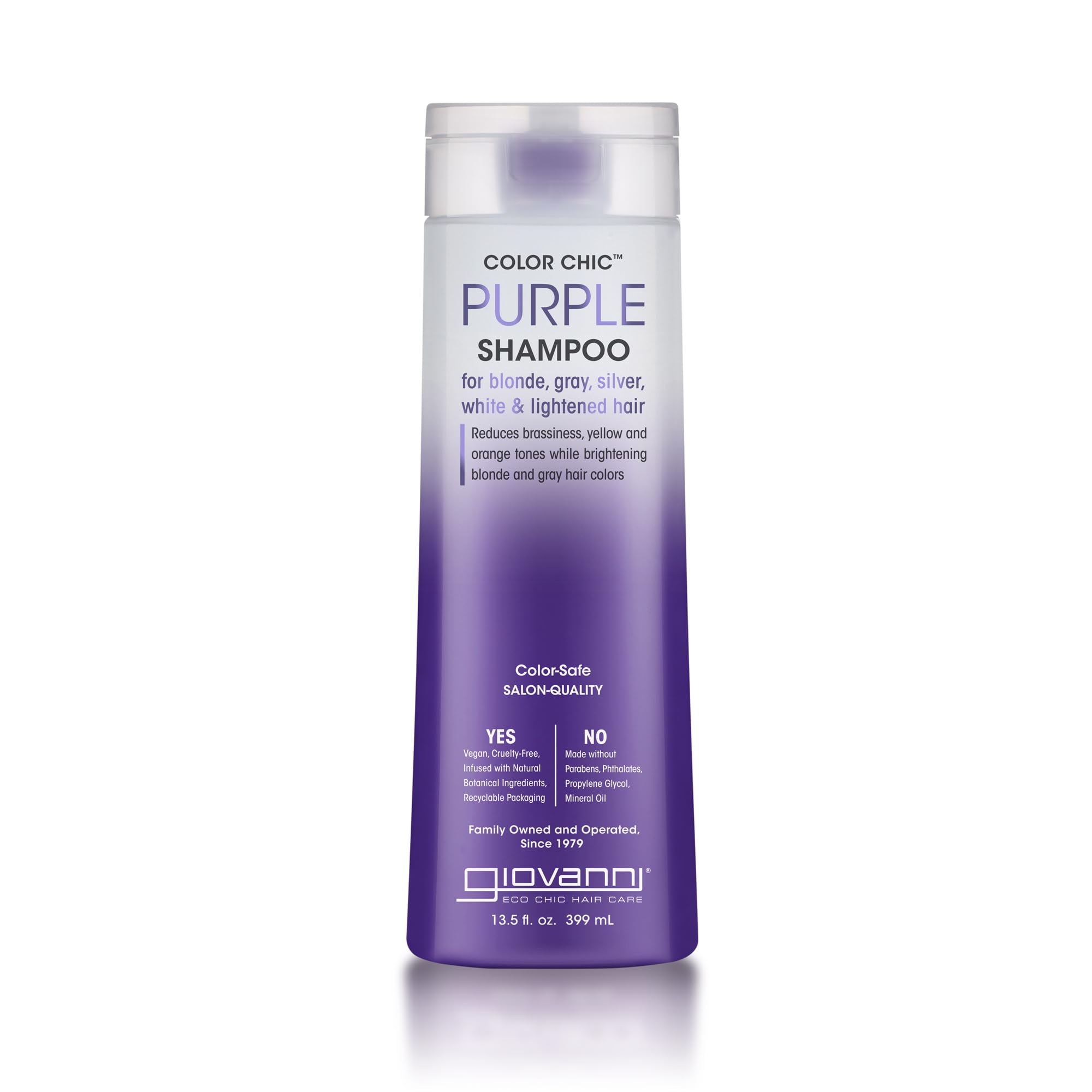 Foto 2 pulgar | Champú Giovanni Color Chic Púrpura 400 Ml Rubio Gris Plateado - Venta Internacional.