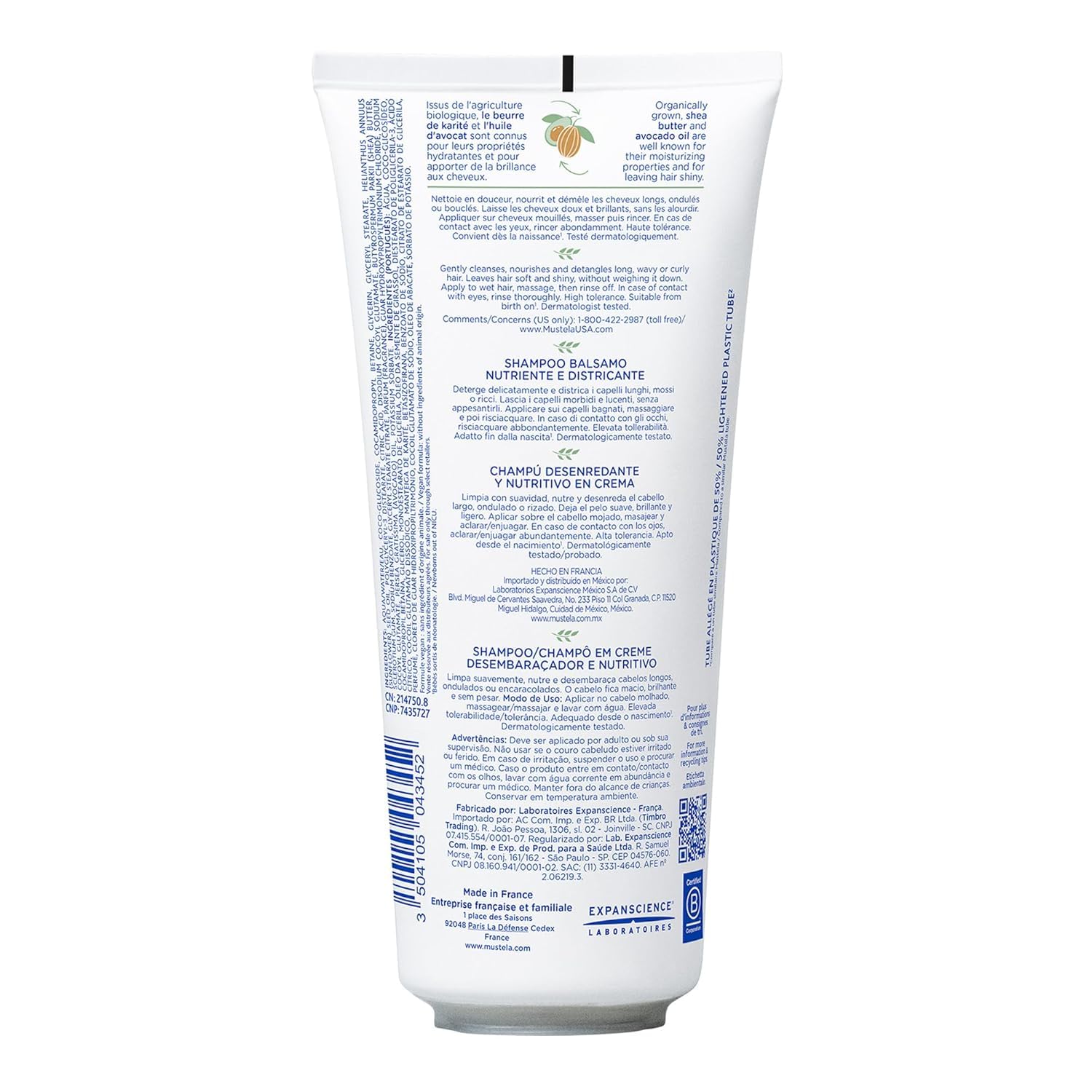 Foto 3 pulgar | Shampoo Mustela Crema Desenredante Y Nutritiva 200 Ml - Venta Internacional.