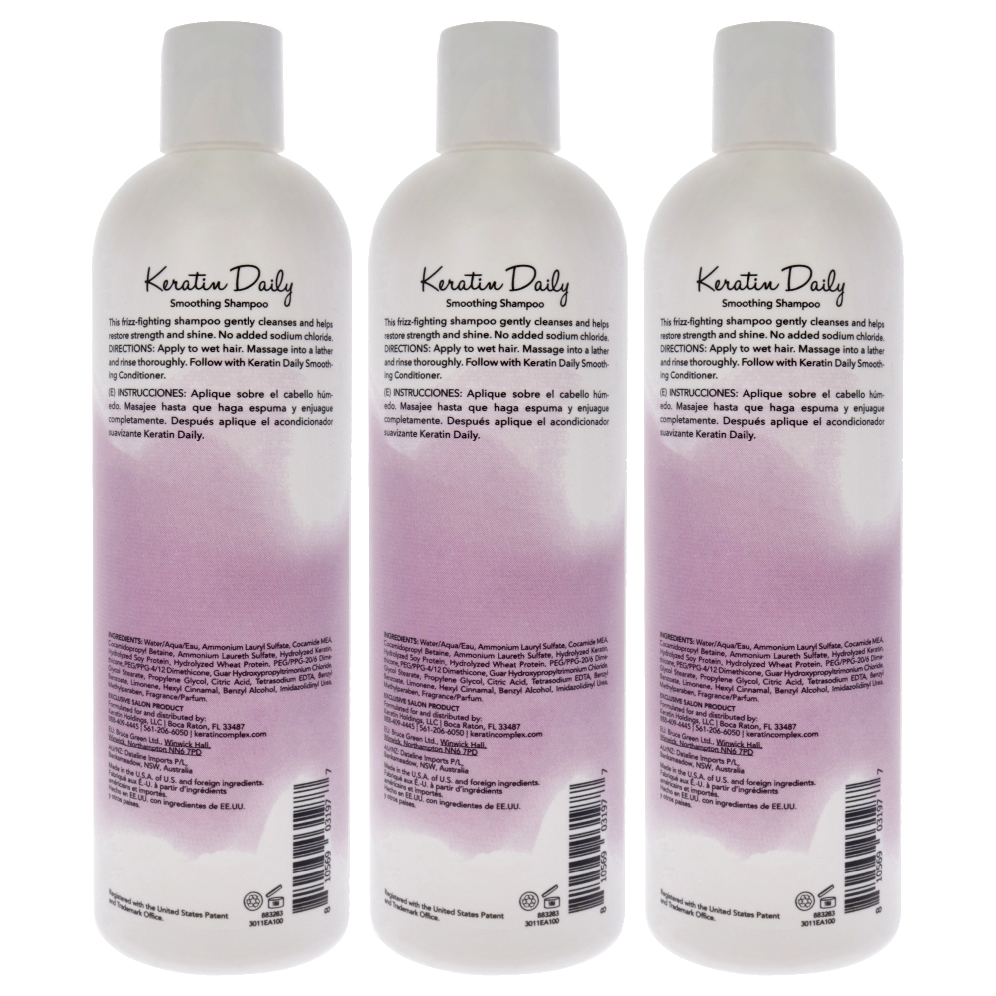 Foto 3 pulgar | Champú Keratin Perfect Daily Use  Paquete De 3 - Venta Internacional.