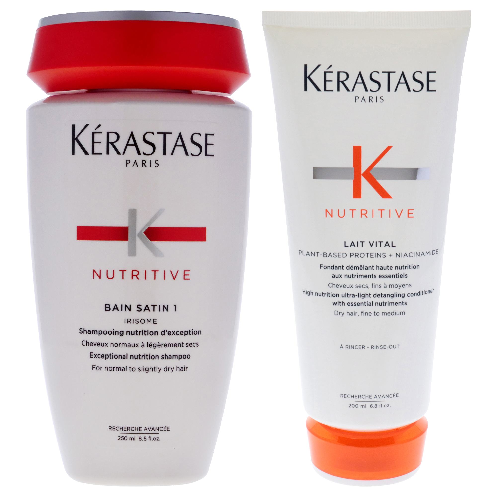 Foto 2 pulgar | Set De Champú Y Acondicionador Kerastase Nutritive Bain Satin 1 - Venta Internacional.