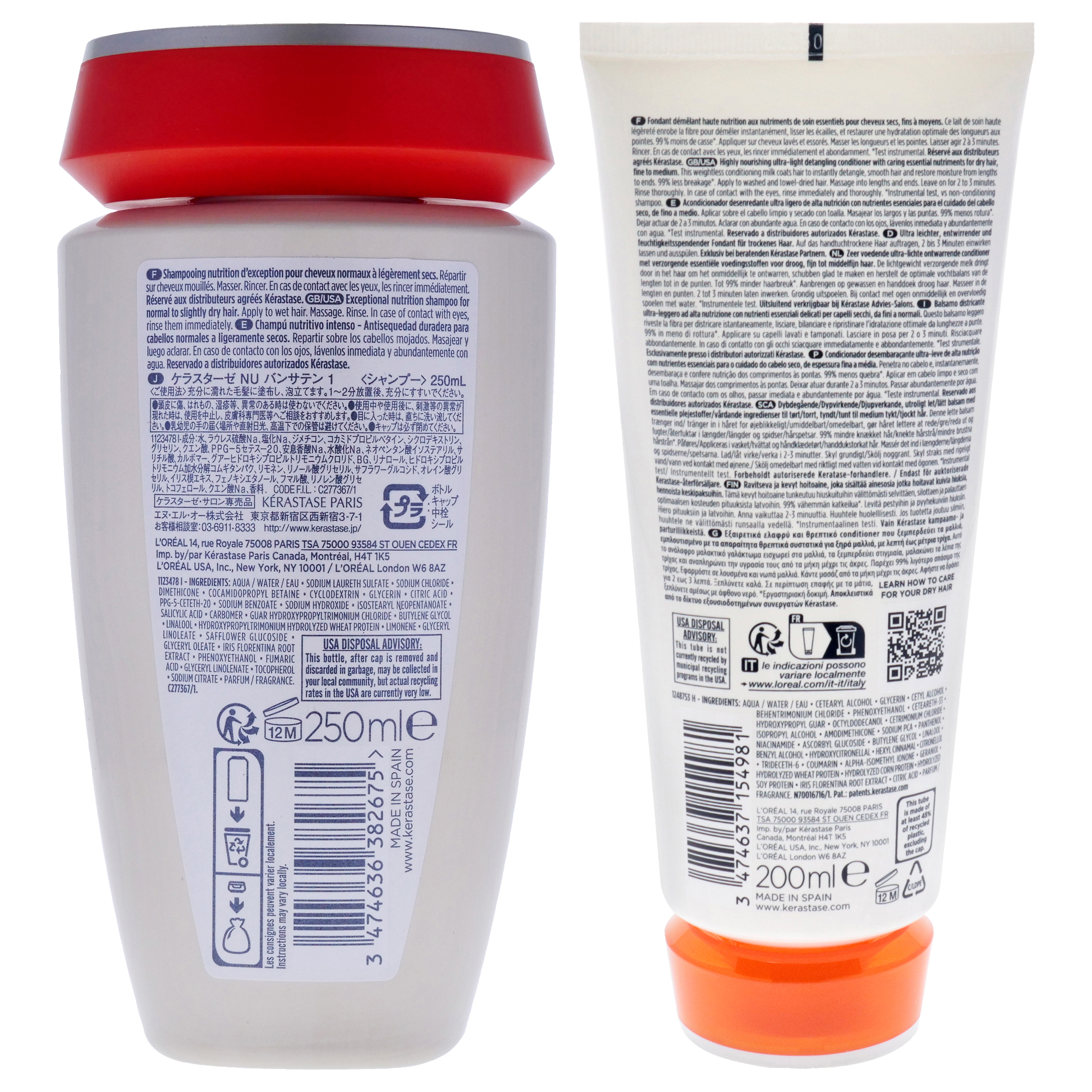 Foto 3 pulgar | Set De Champú Y Acondicionador Kerastase Nutritive Bain Satin 1 - Venta Internacional.